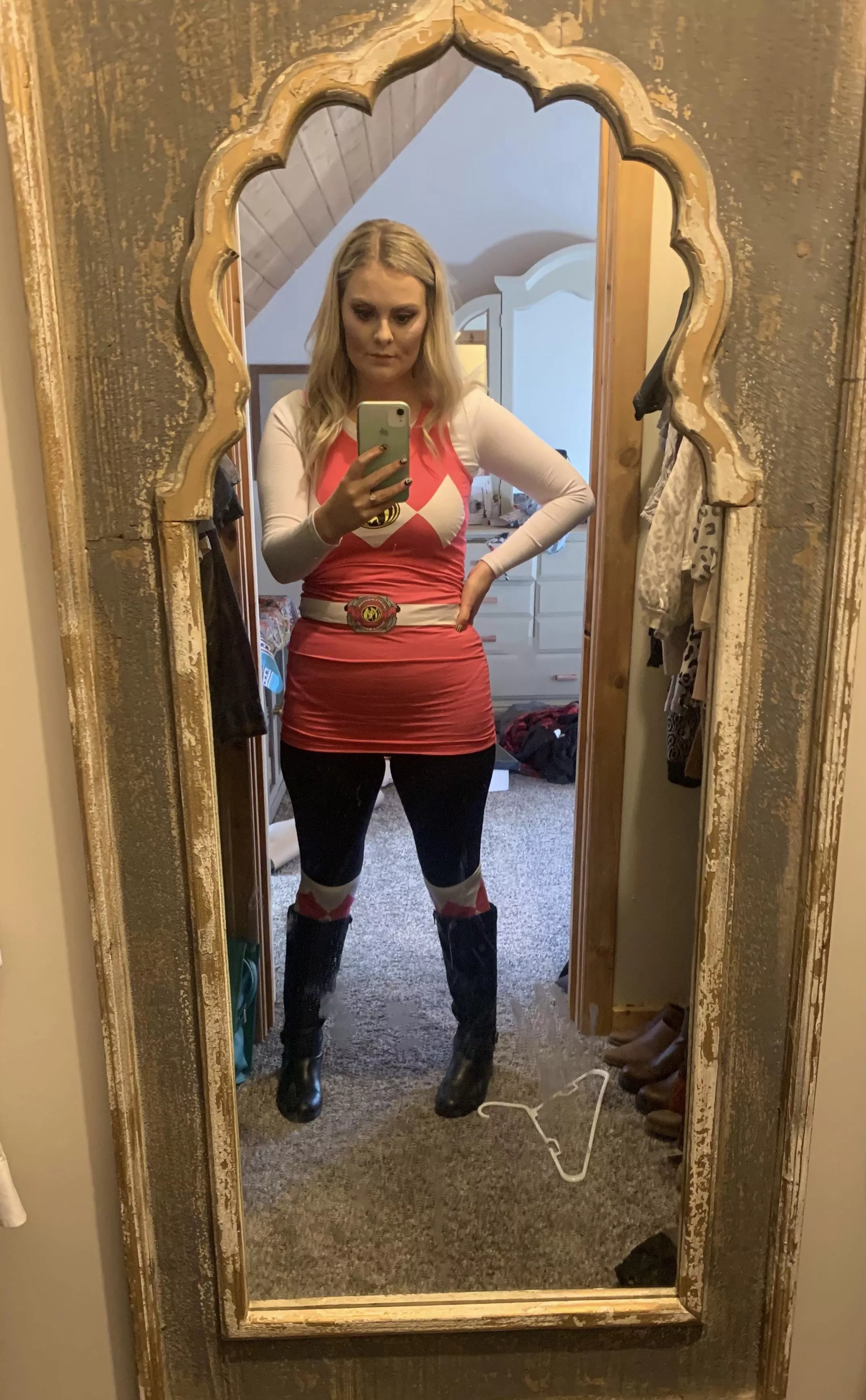 My hot cheating wife in her PowerRanger costume yesterday. Sheâ€™s 26yo and a mom of 2. She has been cheating on me with all sorts of different men(Most of them black) since day 1 of our relationship and I love it! I know my place.. We have been together