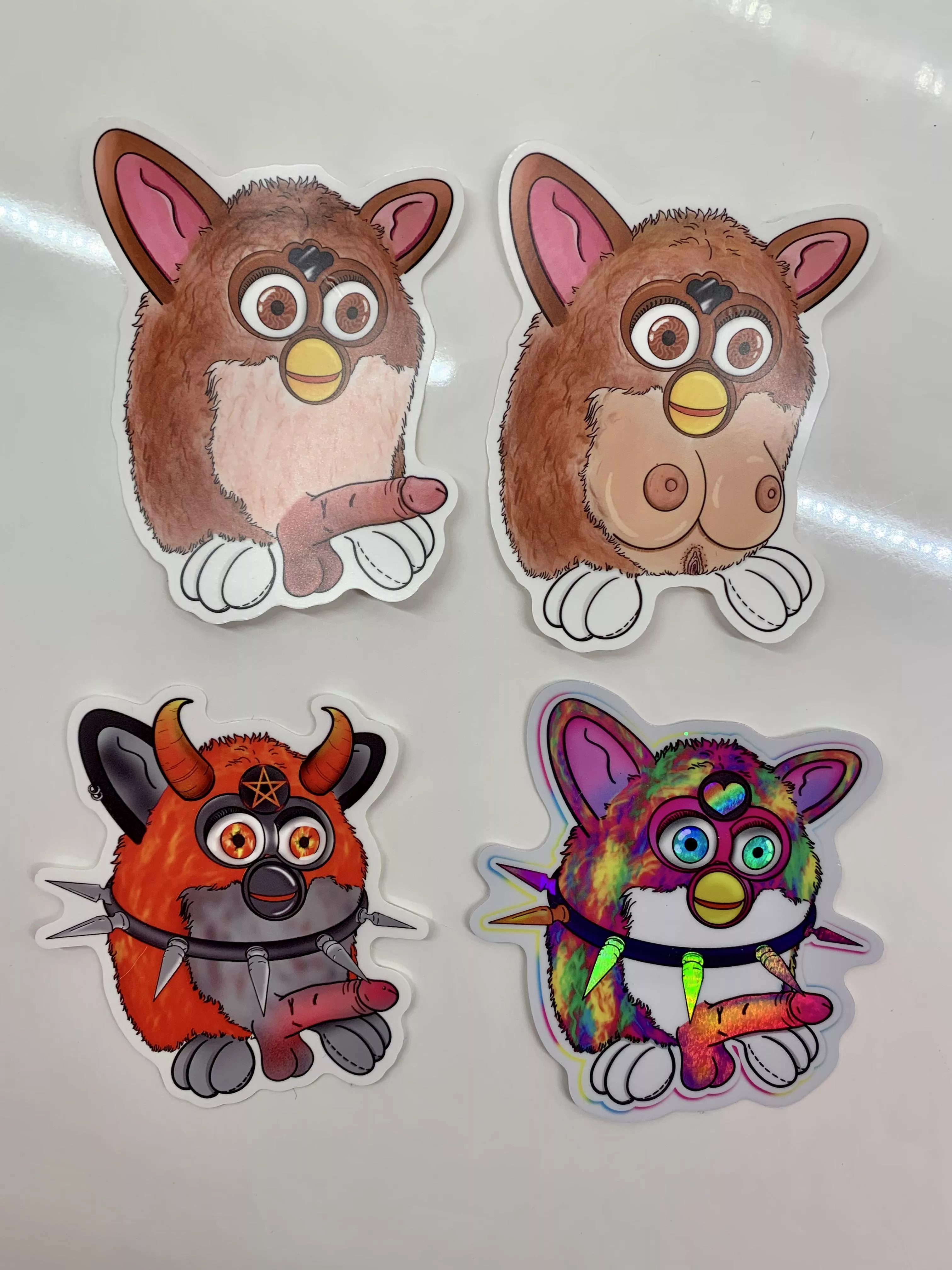 My new bad furby stickers are sure to offend your family! https://theextra-terrestrial.com