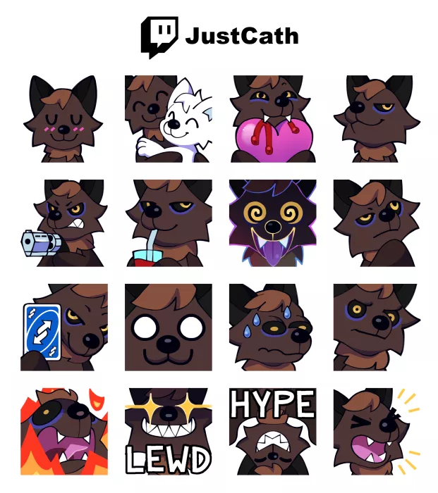 My new batty Twitch emoji.~ By my partner @acoolmango on Twitter.