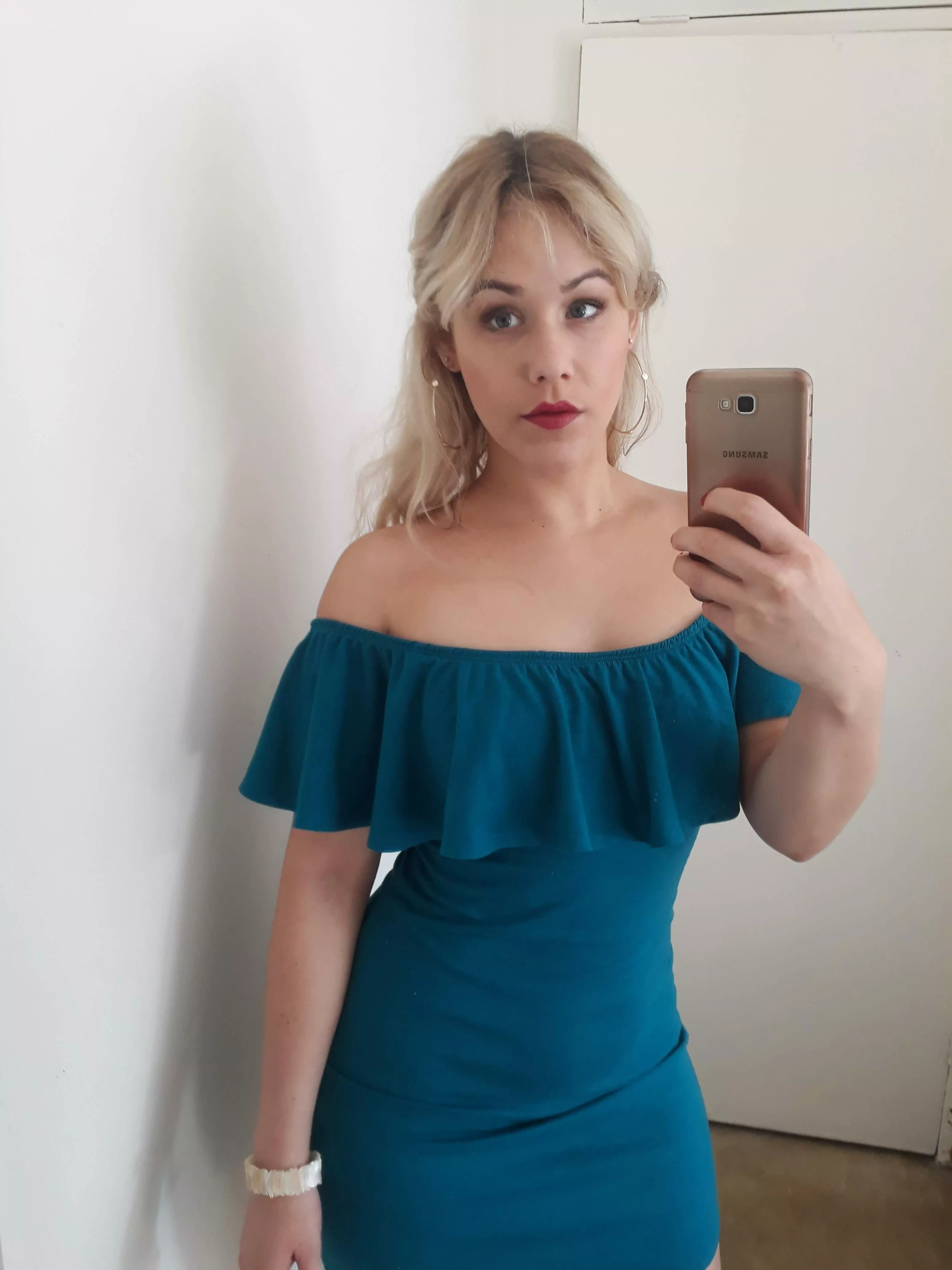 My new blue dress for the office