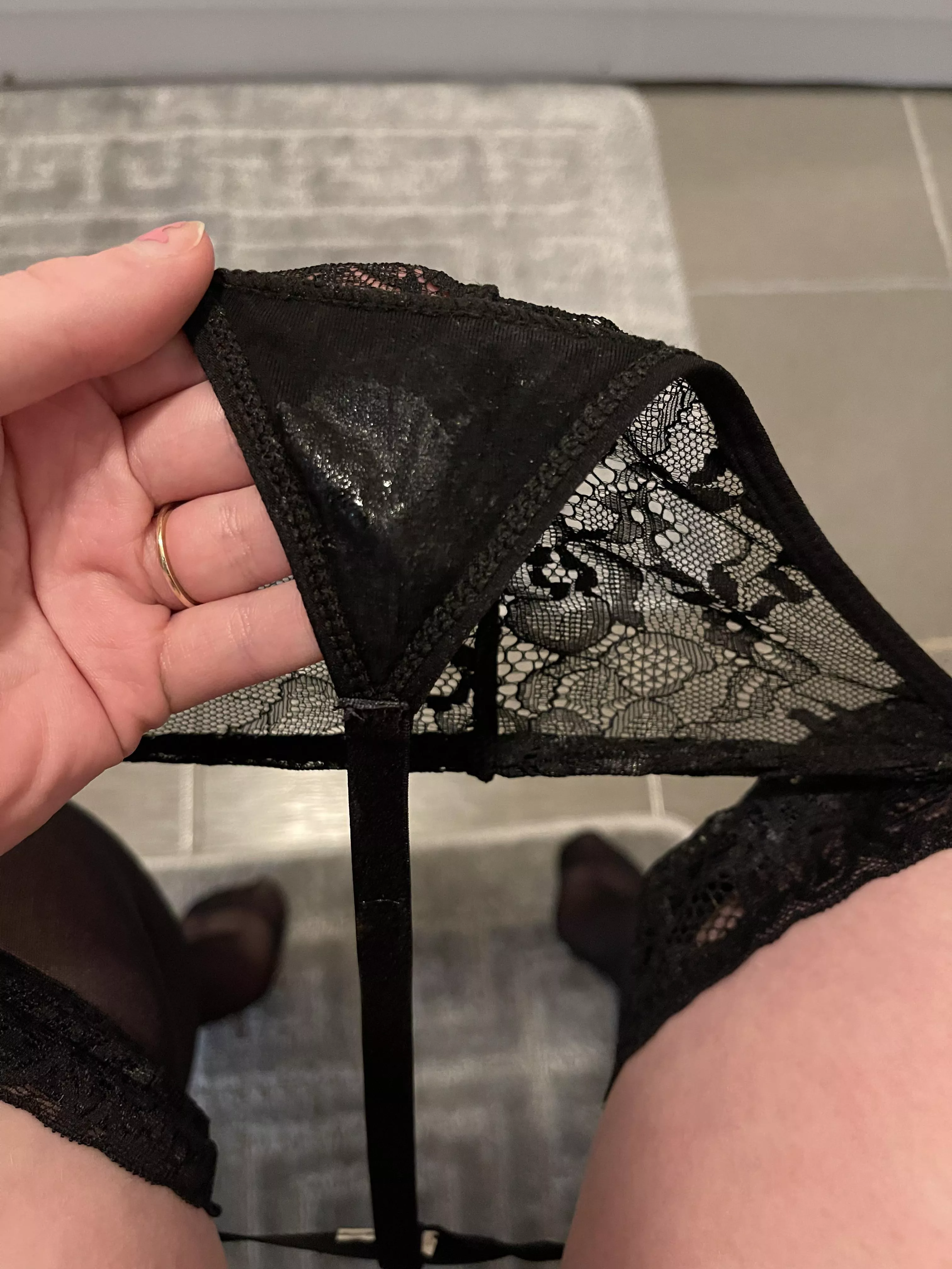 My panties after I masturbated in them😏