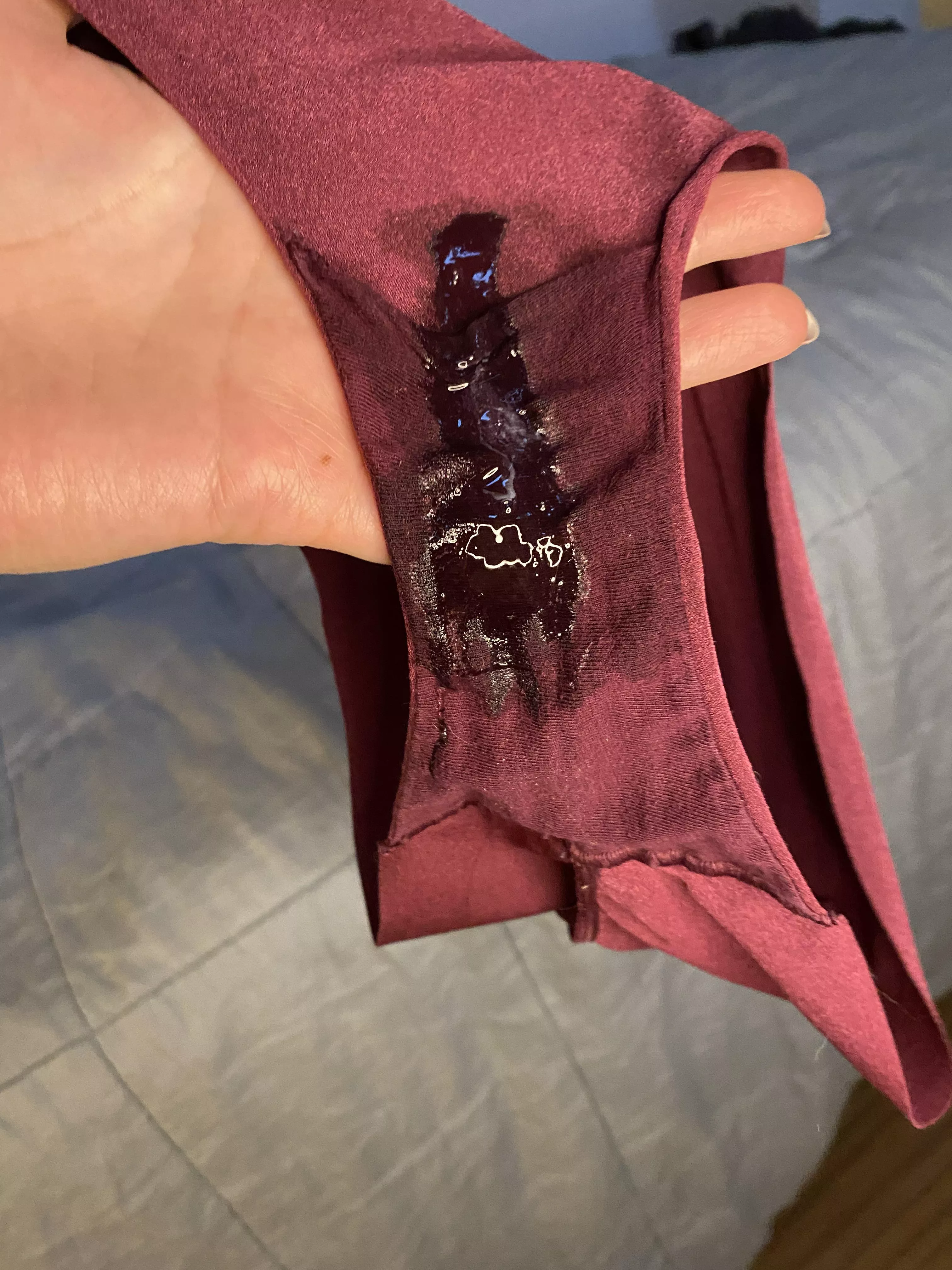 My panties are completely soaked through from sucking 🍆