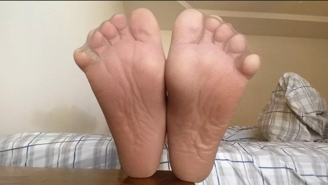 My pantyhose soles ready for some TLC