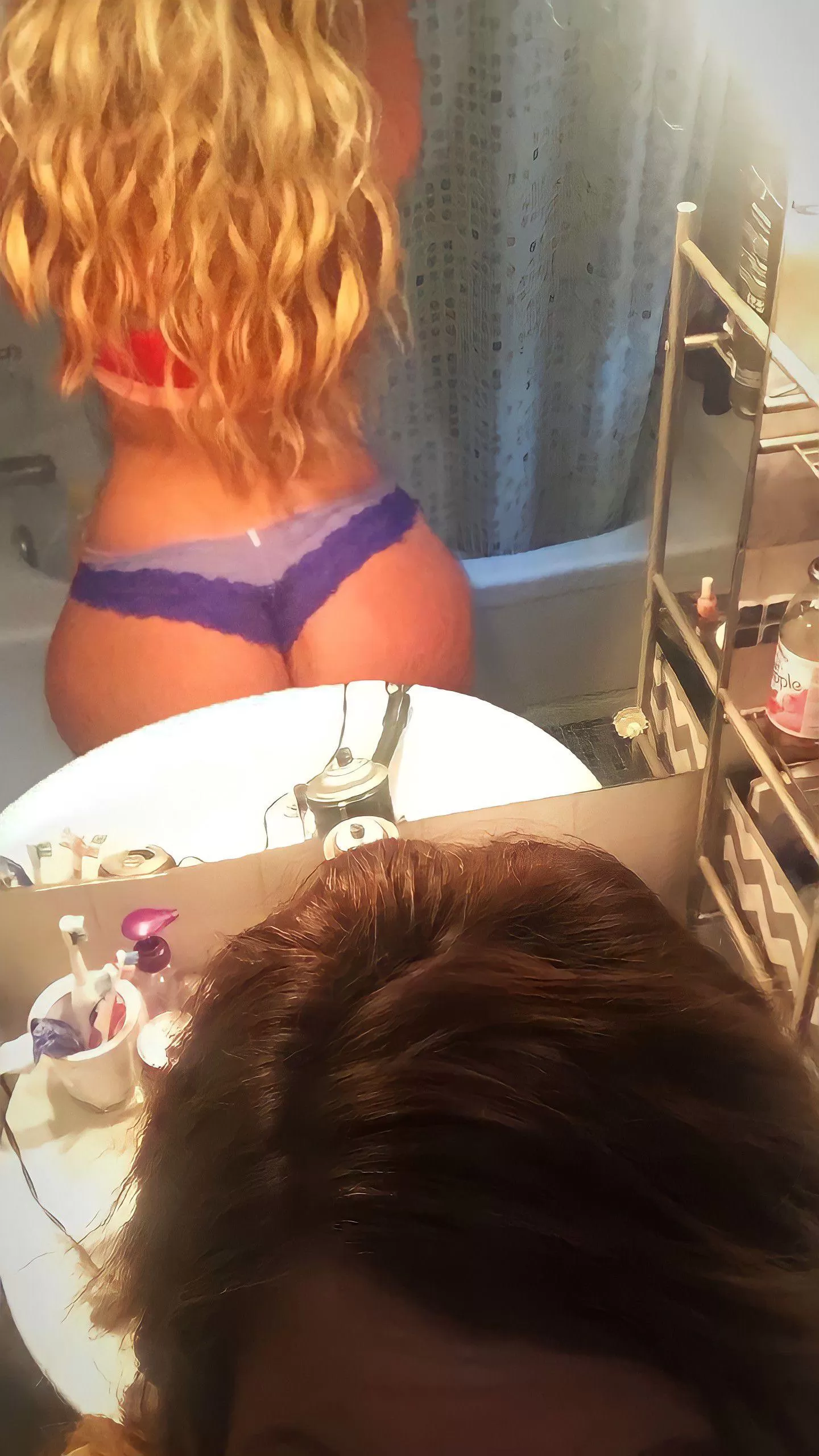 My Pawg Milf 🍑 eating up my [f]avorite underwear. 😘