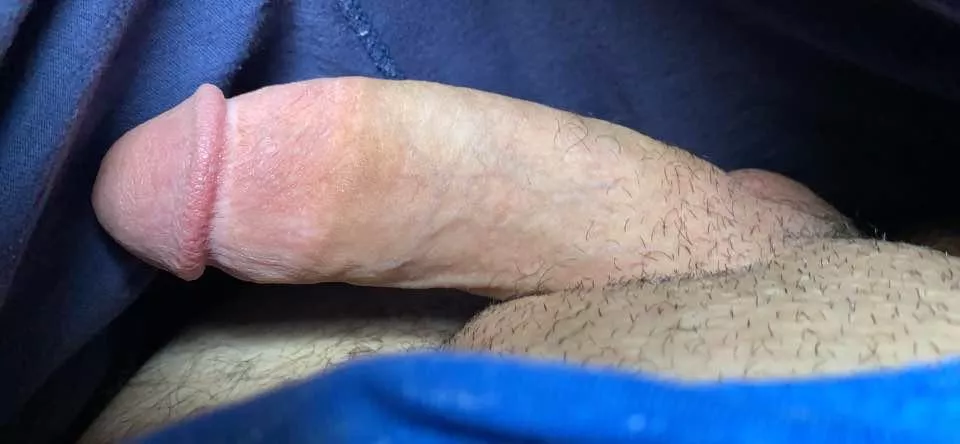 My semi hard thick cock