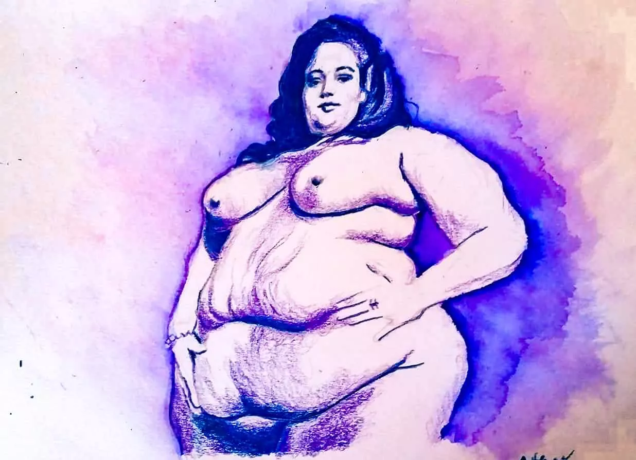 My ssbbw watercolor art