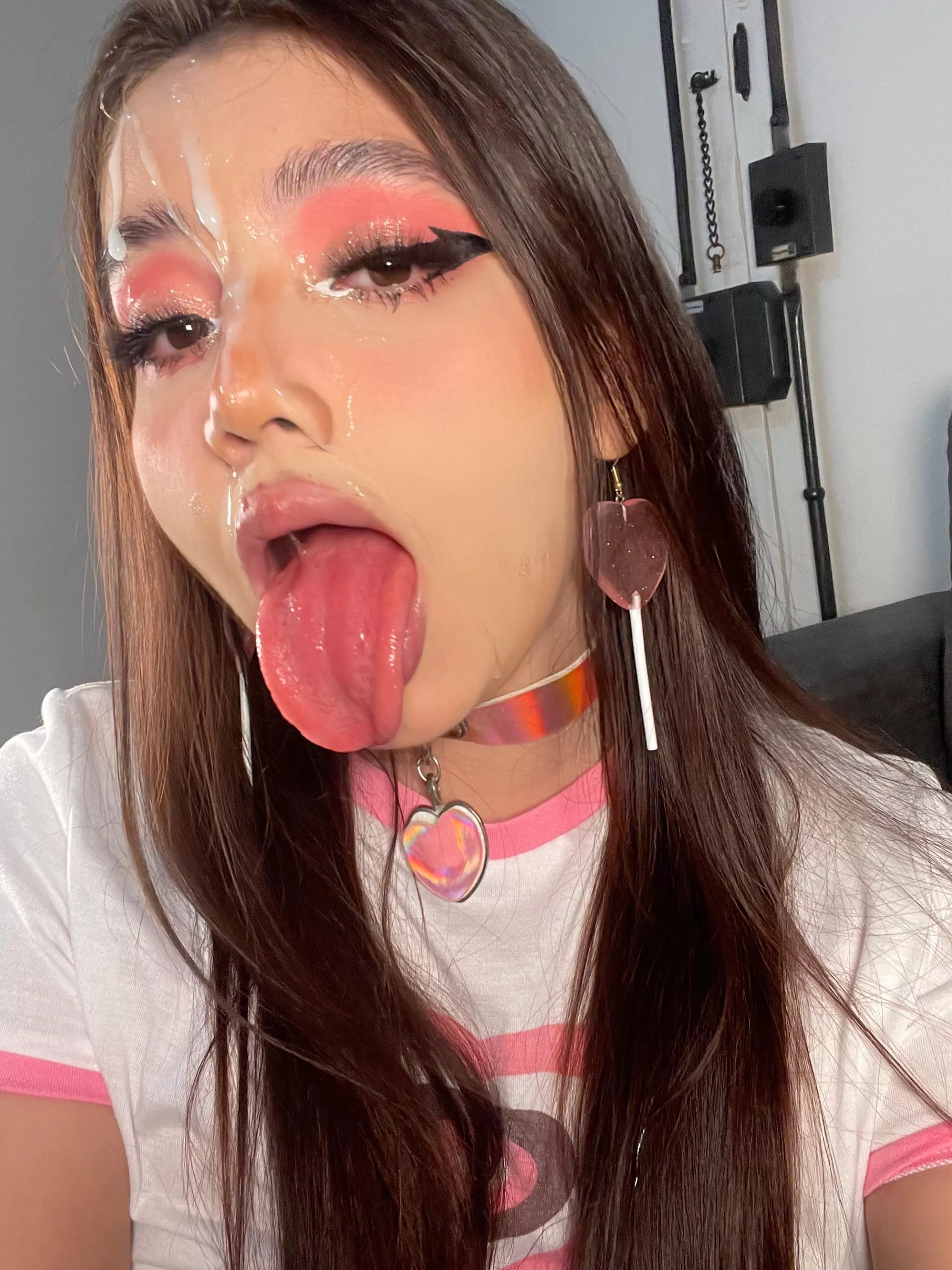 my tongue is ready: you can add your delicious cum too ðŸ’•