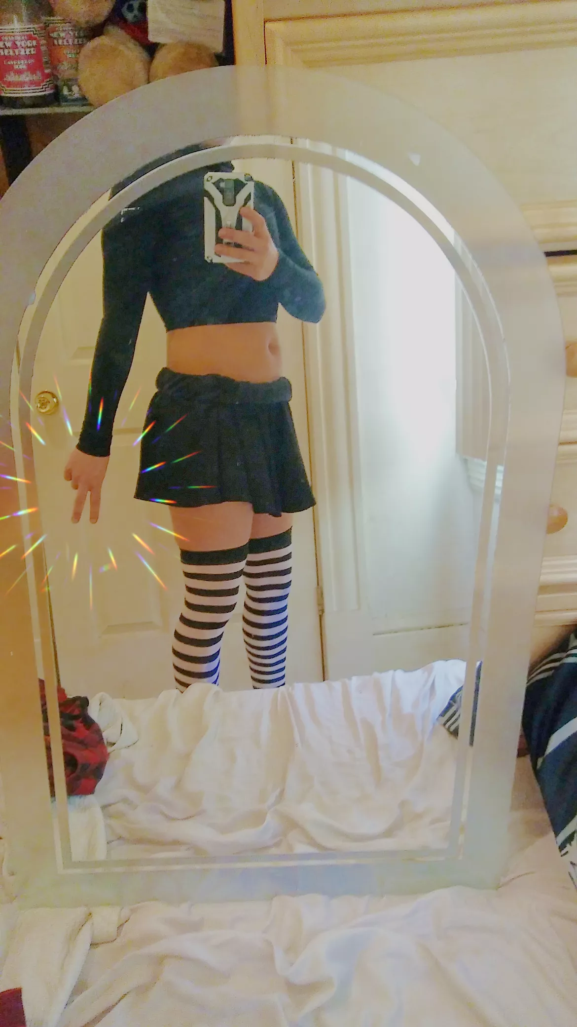 My VERY FIRST femboy outfit that I posted. Takes me back 😄