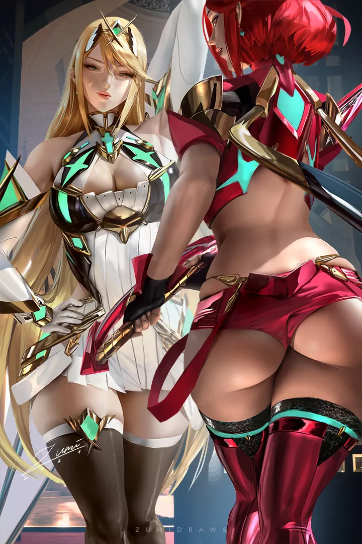 Mythra and Pyra (Zumi) [Xenoblade Chronicles]