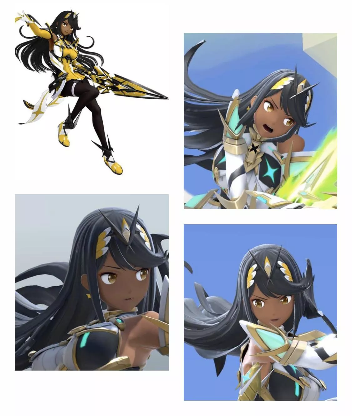 Mythra with dark skin