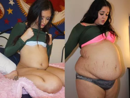 Nadyaâ€™s growth went alll to that sexy gut!