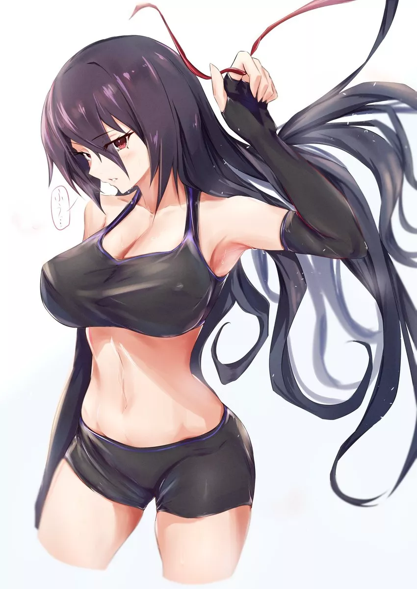 Nagato's sexy workout clothes