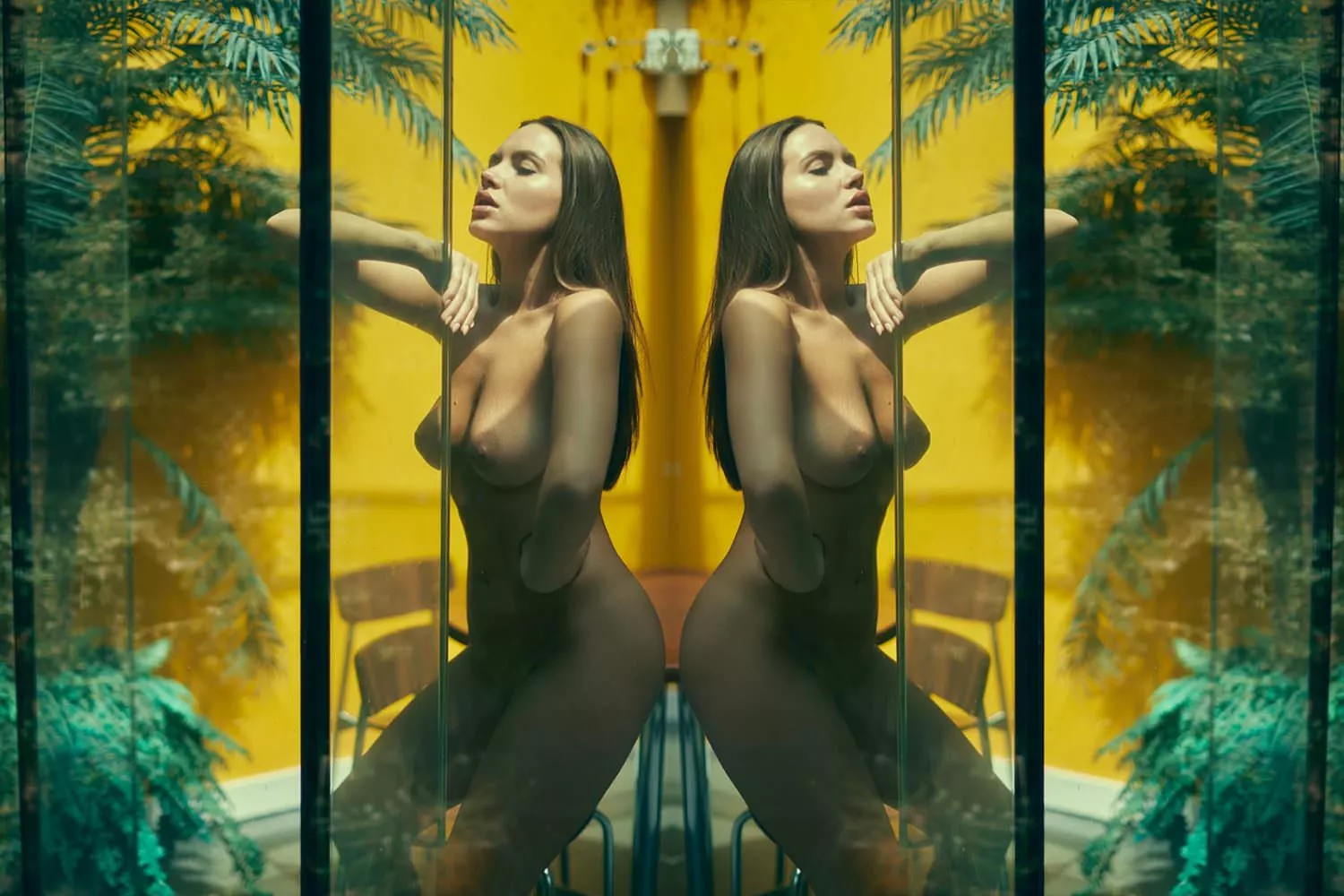 Naked reflection (Will try to post her new stuff in higher quality as I get it)