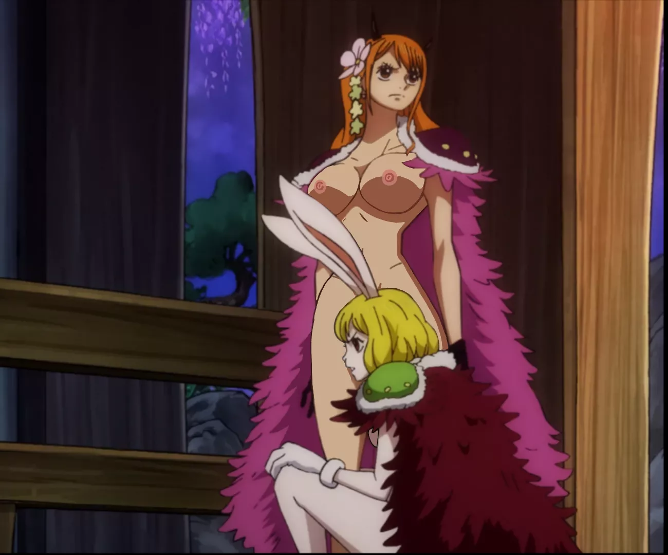 Nami dressed up for the pleasure hall (my edit)