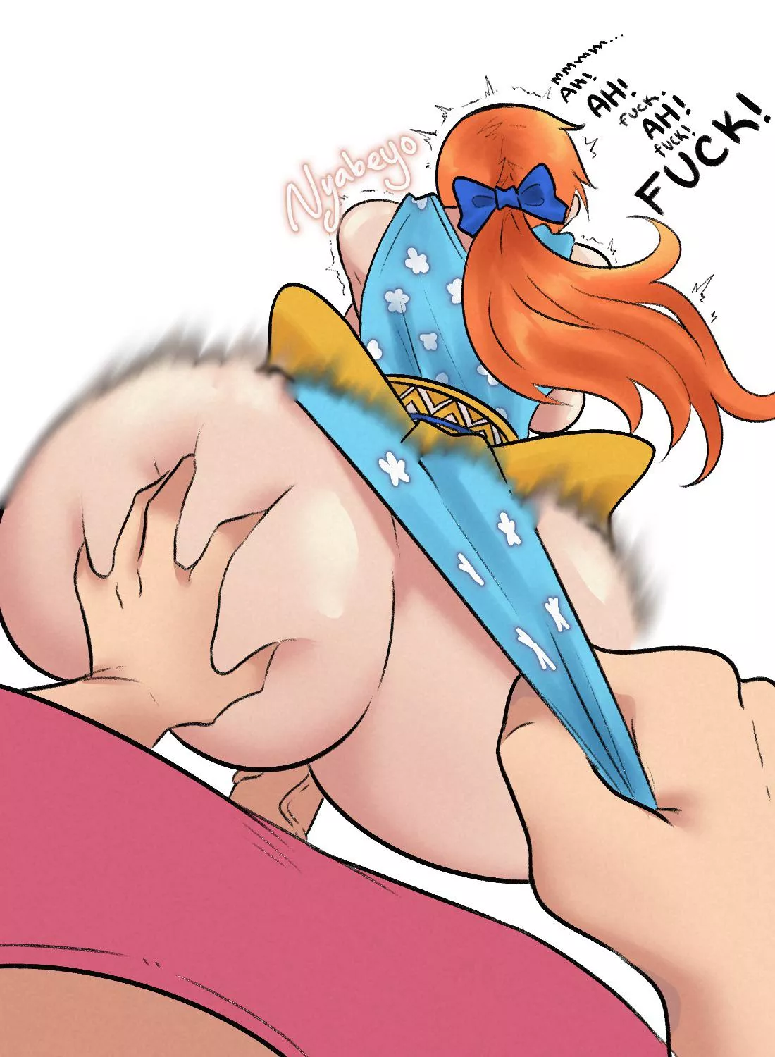 Nami's fat ass gets clapped !