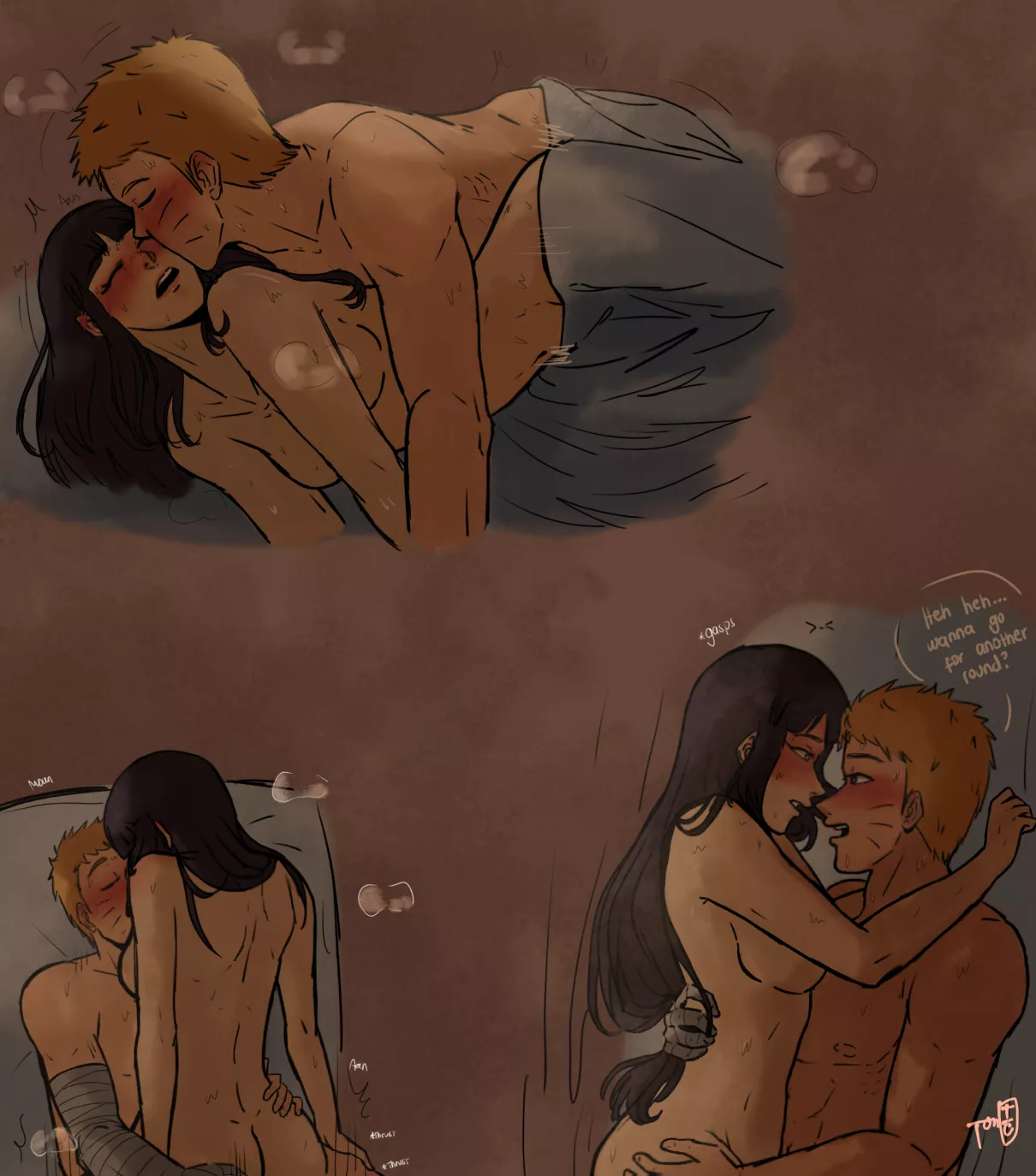 Naruto and Hinata get steamy