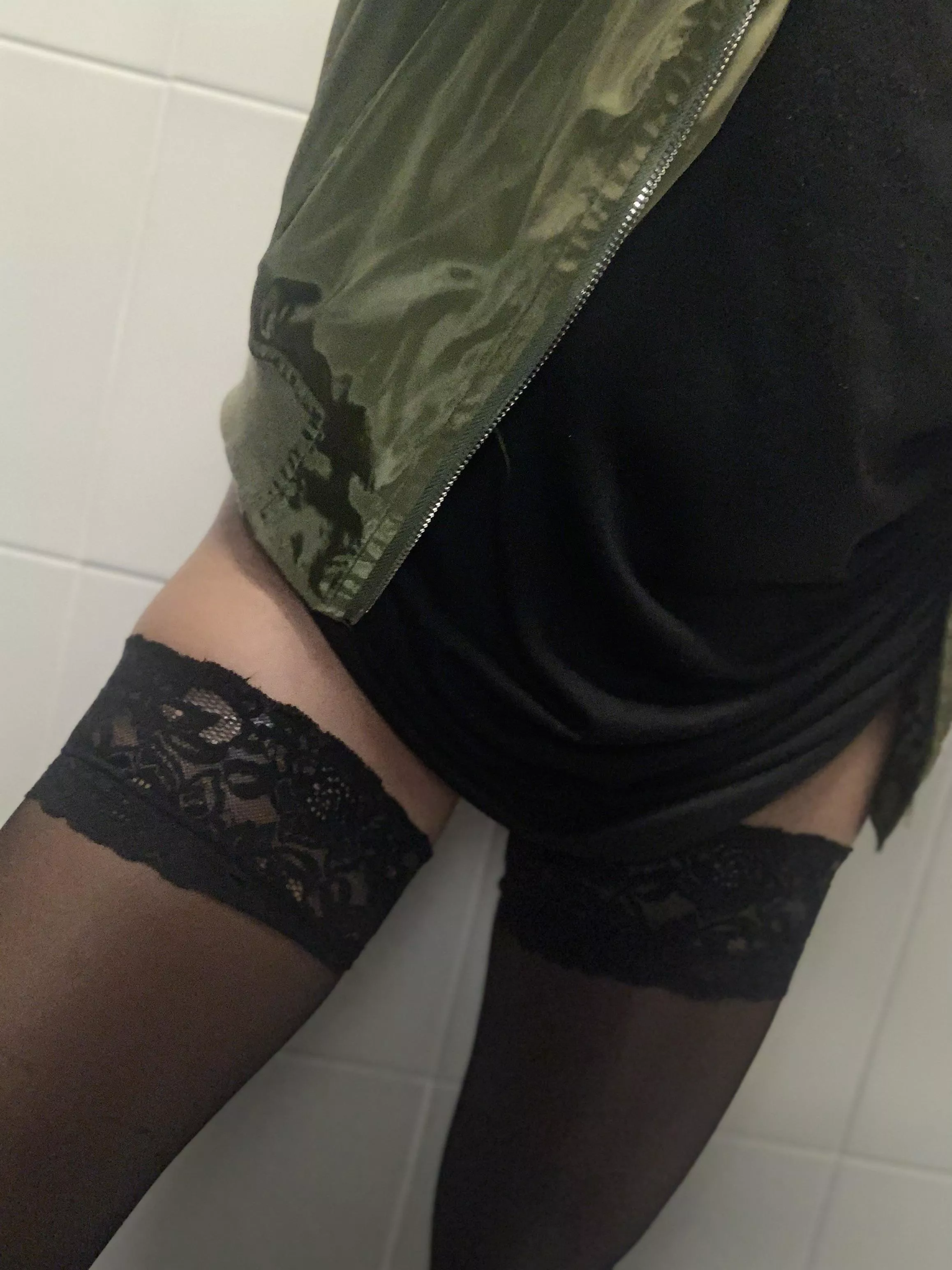 Naughty nylons at work 😘