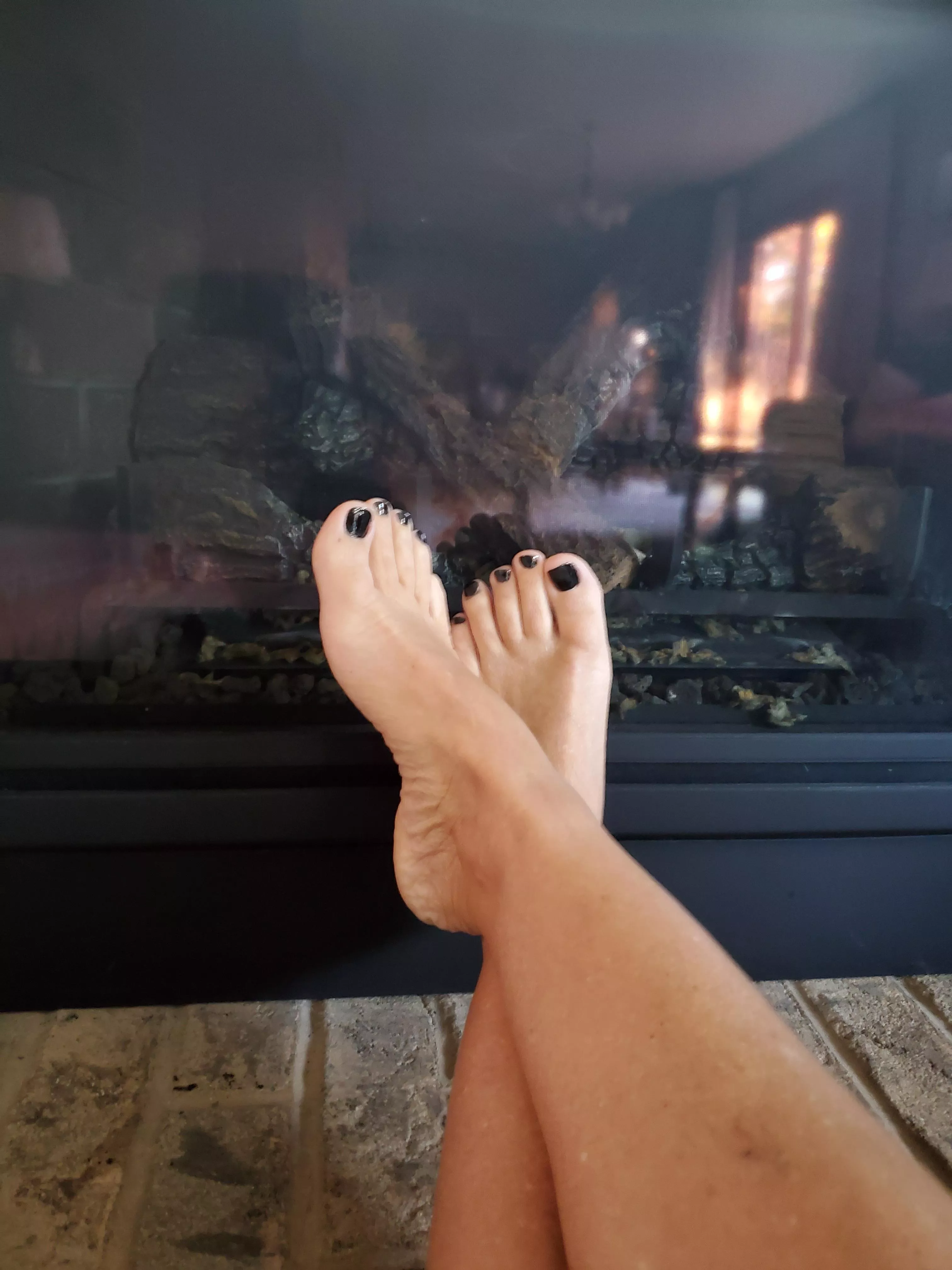 Need someone to warm my feet and start a fire