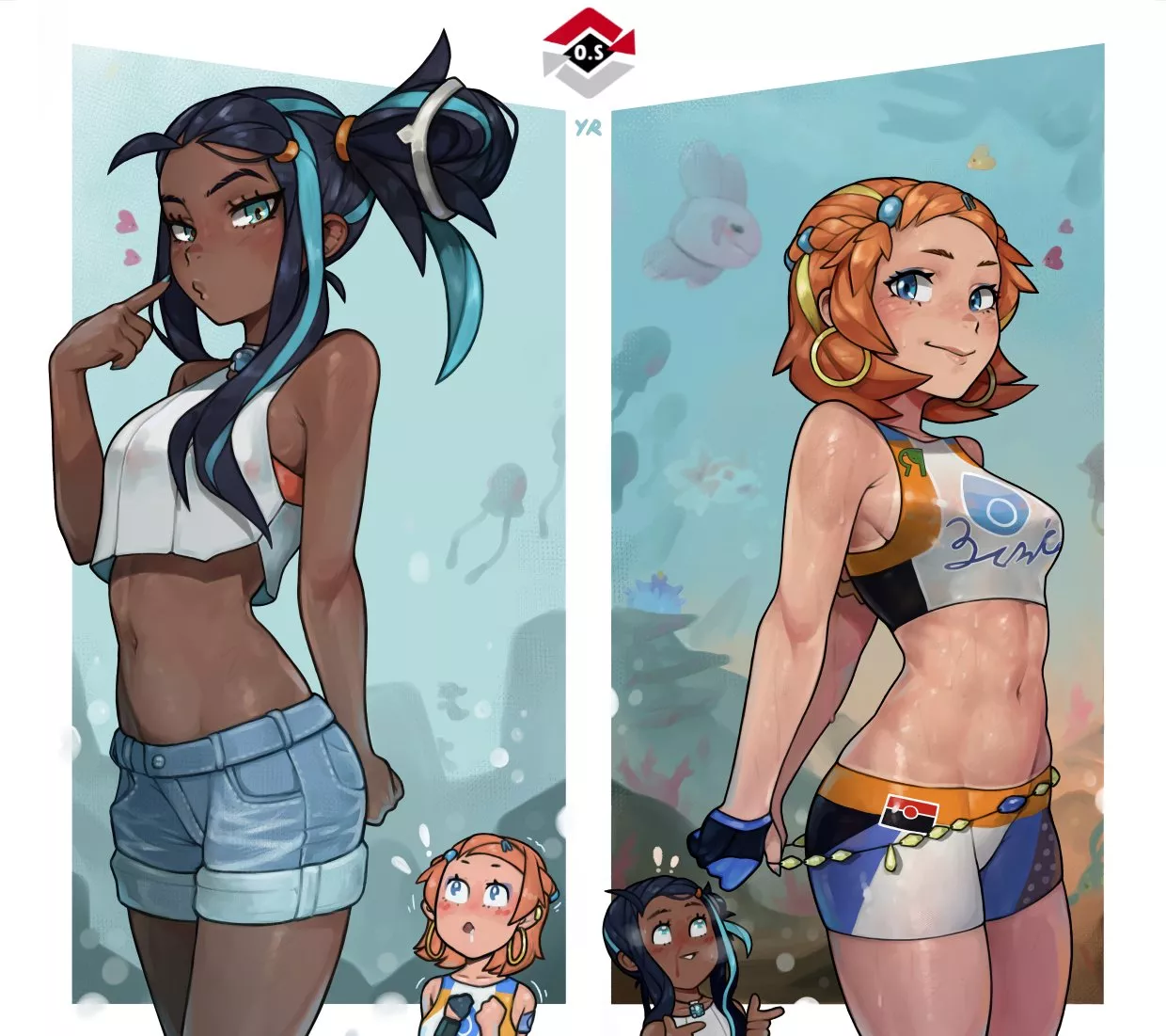 Nessa & Misty outfit swap (Yellowroom)