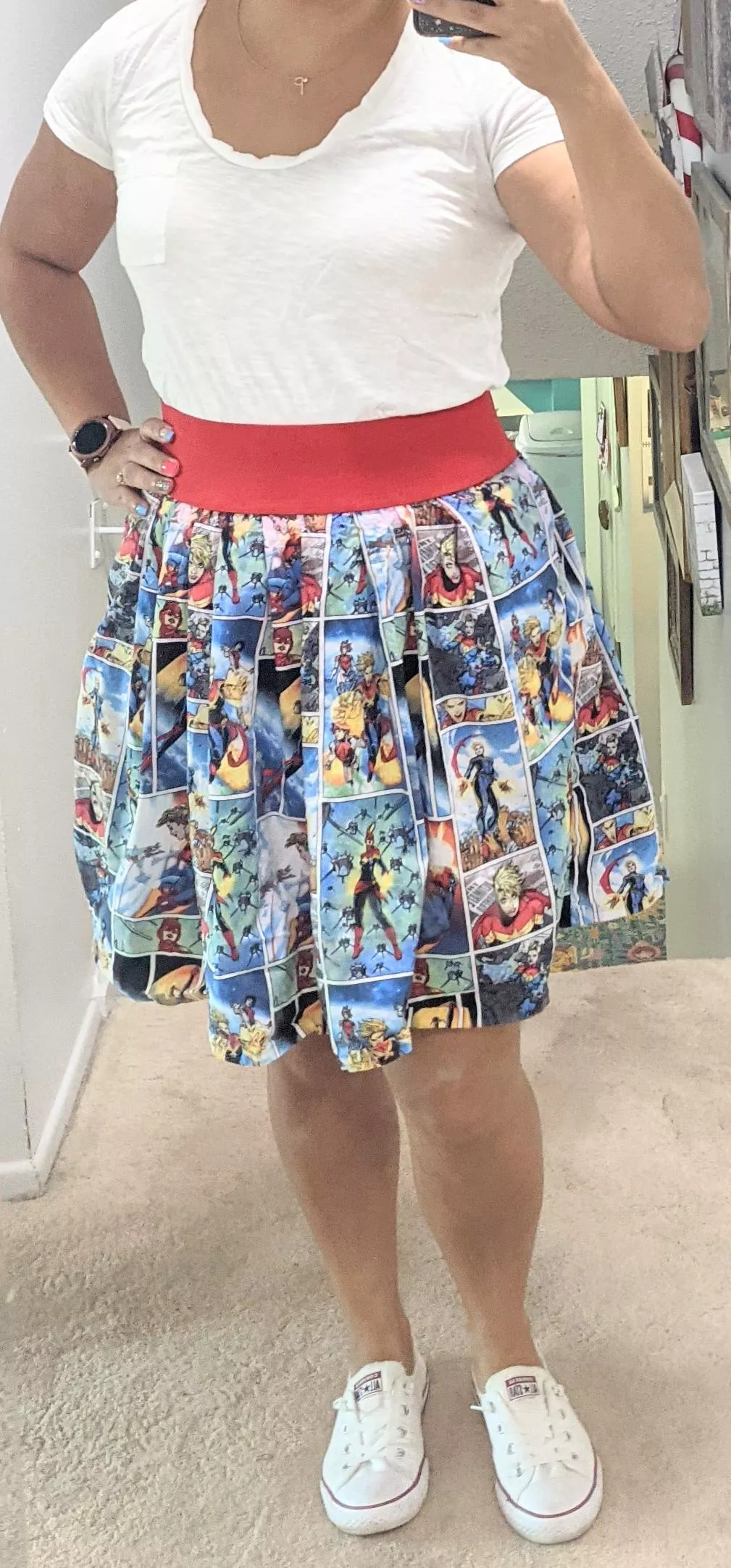 New skirt! Love me some Capt Marvel [f]