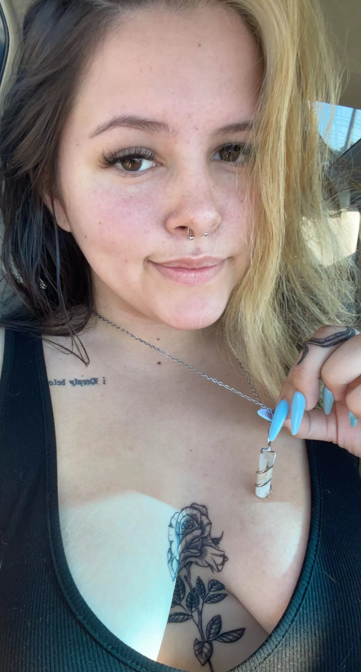 new tattoo + cleavage + crystal makes me feel hot;) (18)