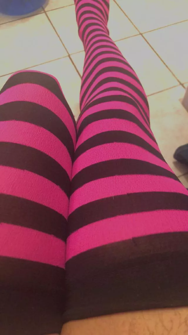 New thigh highs I love them already :3