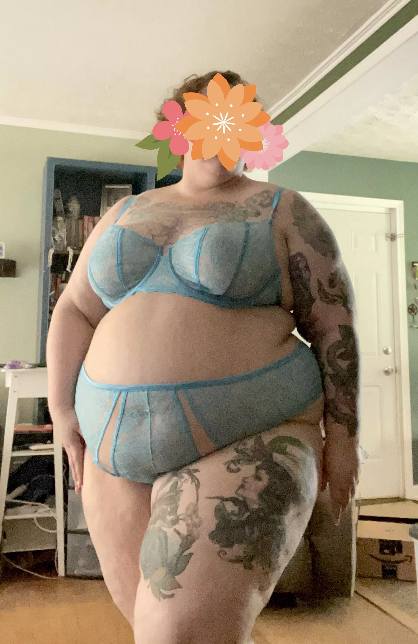 New underwear set, loving the blue