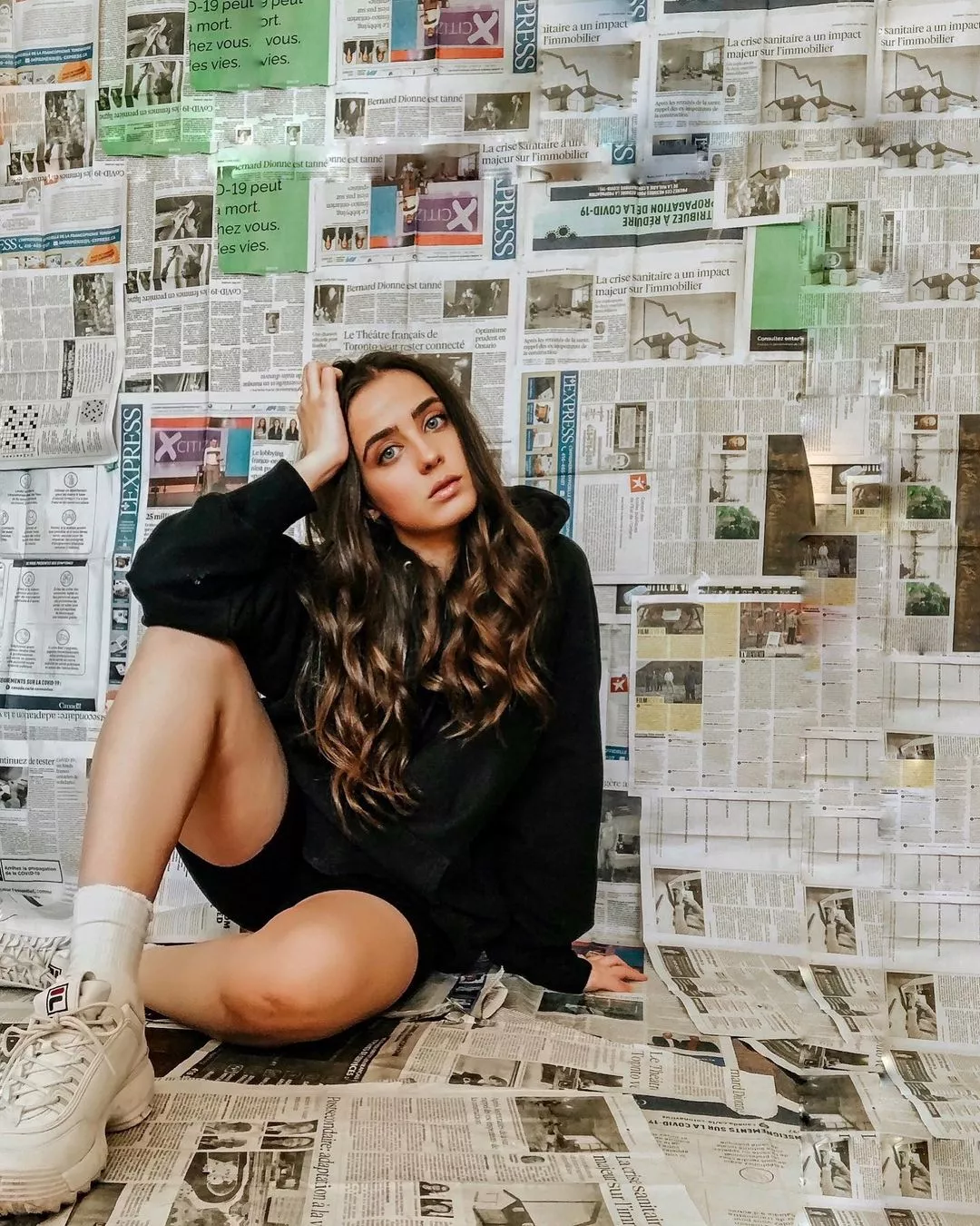 Newspaper Wall