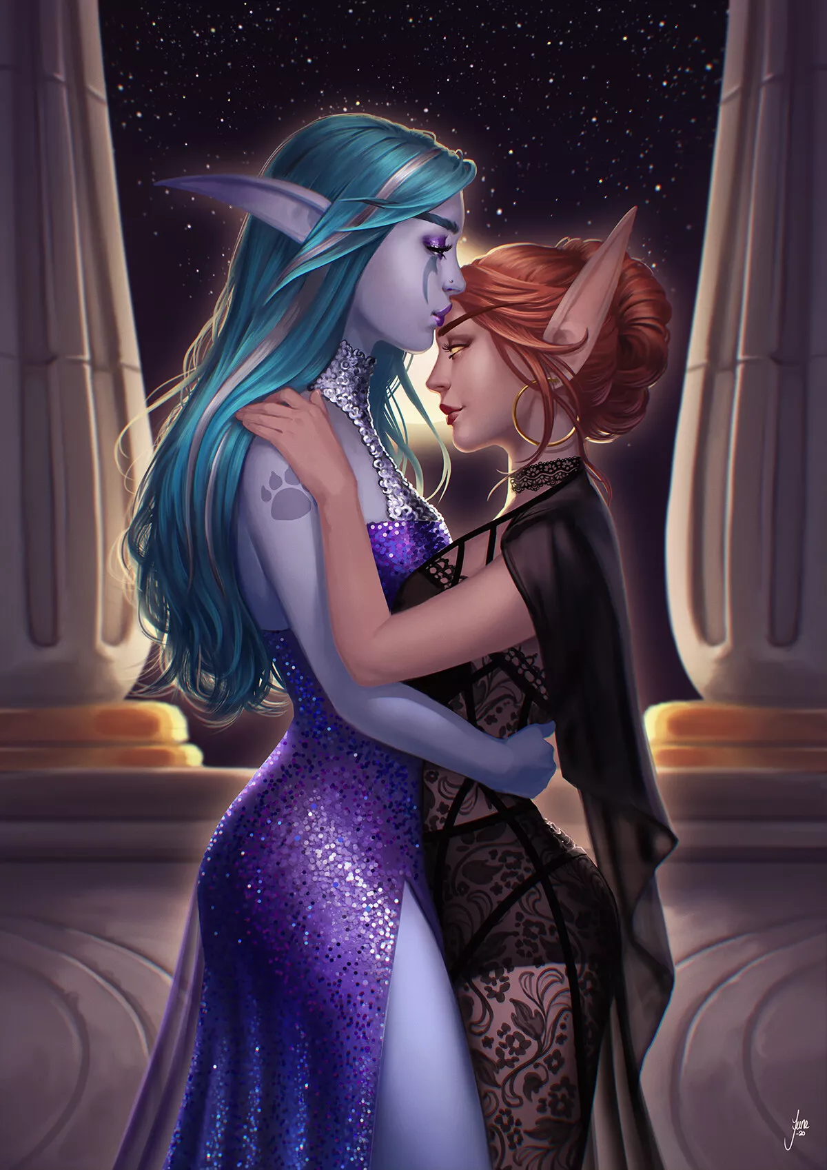 Niala and Malessa by June Jenssen