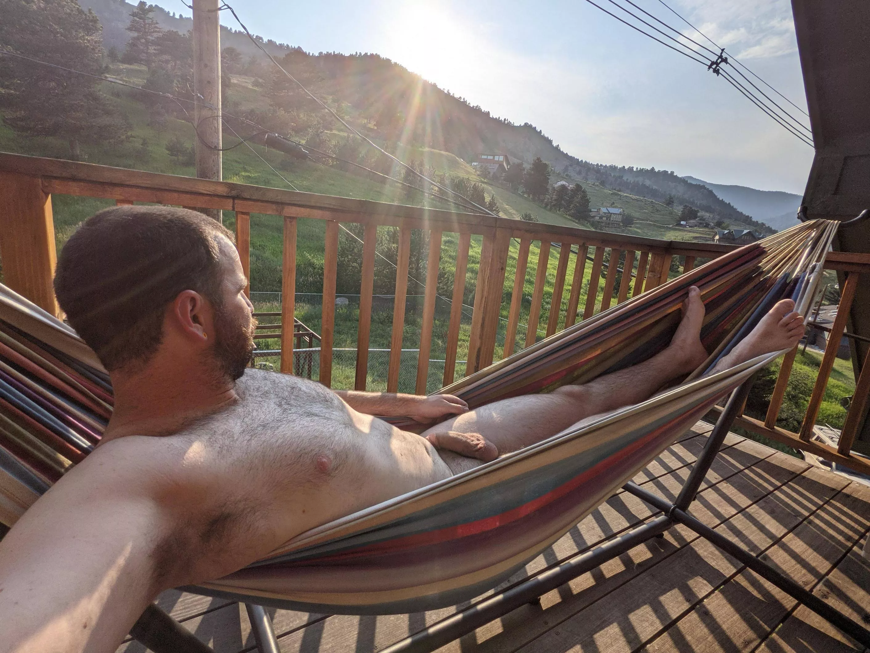 Nice evening for a lay in the hammock