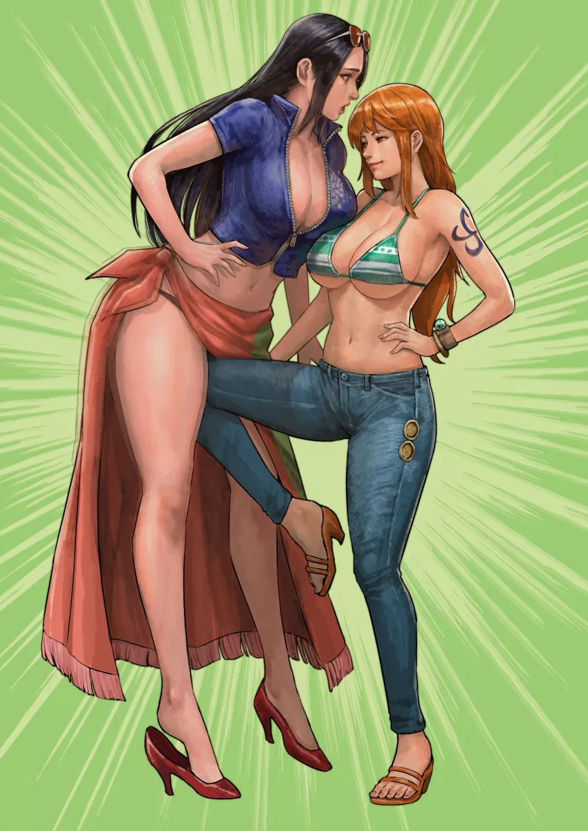 Nico Robin and Nami