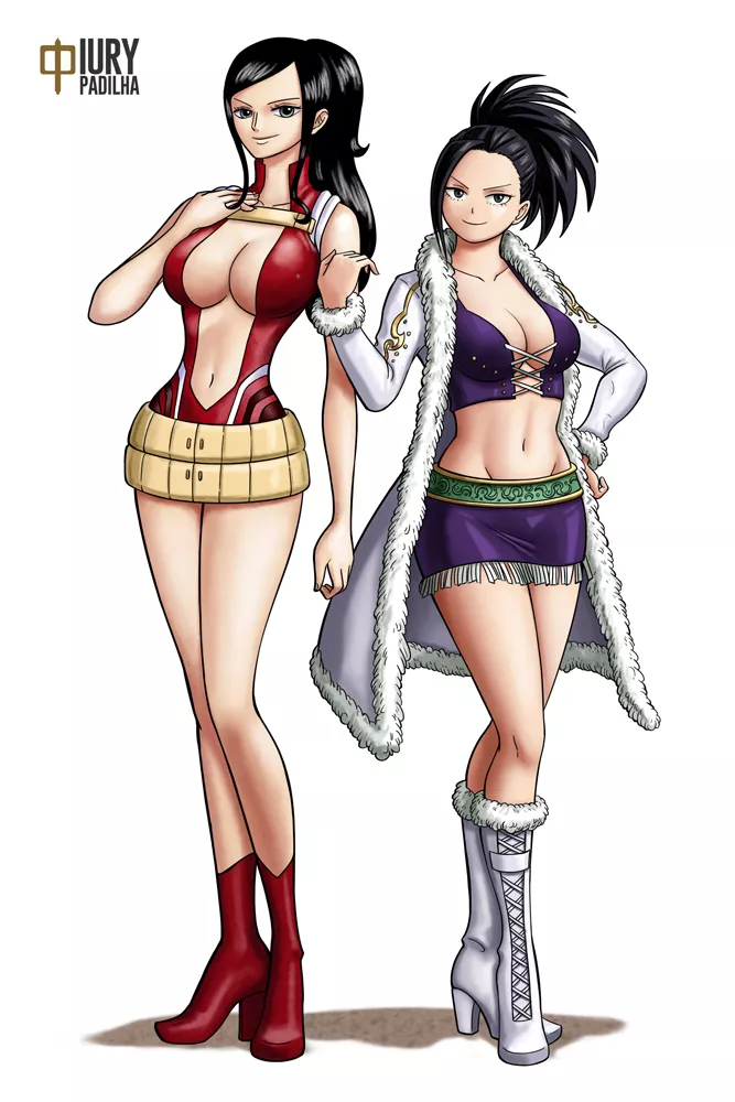 Nico Robin X Momo Yaoyorozu