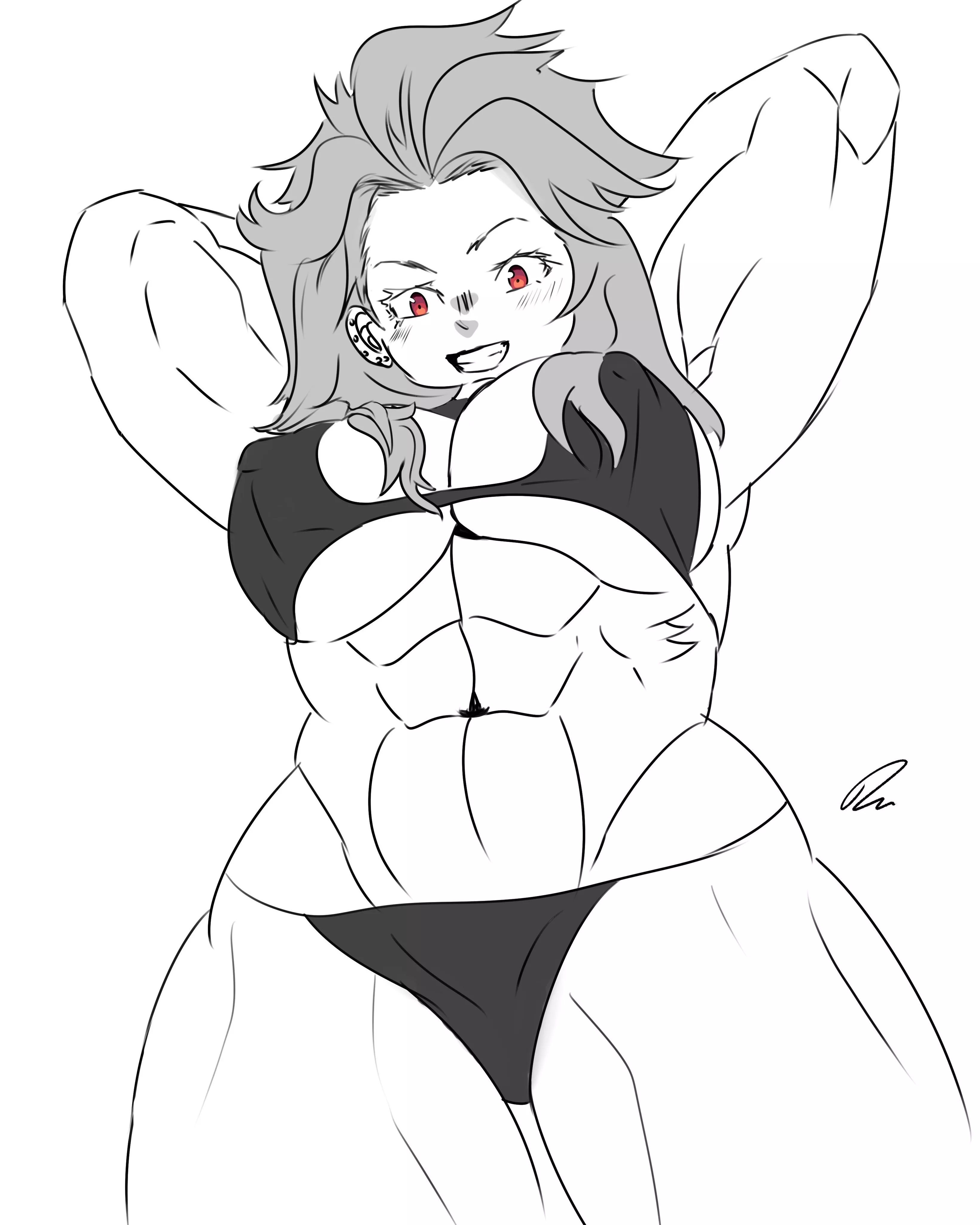 Noi stretching (My art) [Dorohedoro]