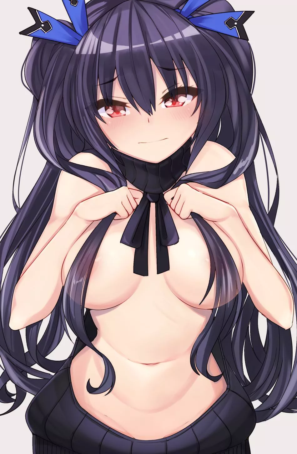 Noire in a virgin killer sweater