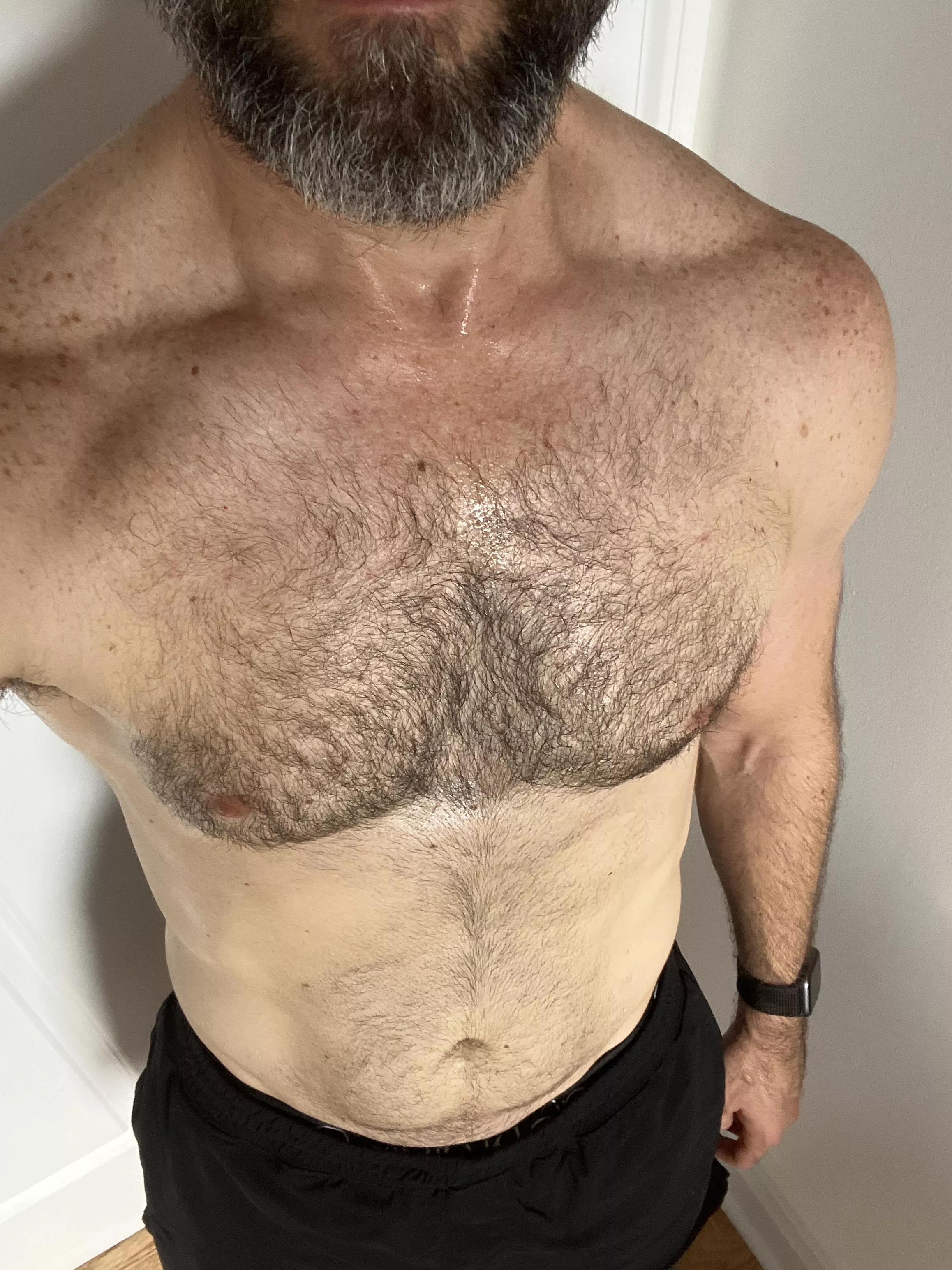 Not really wild but just sweaty (40) dad this morning. Still hot?