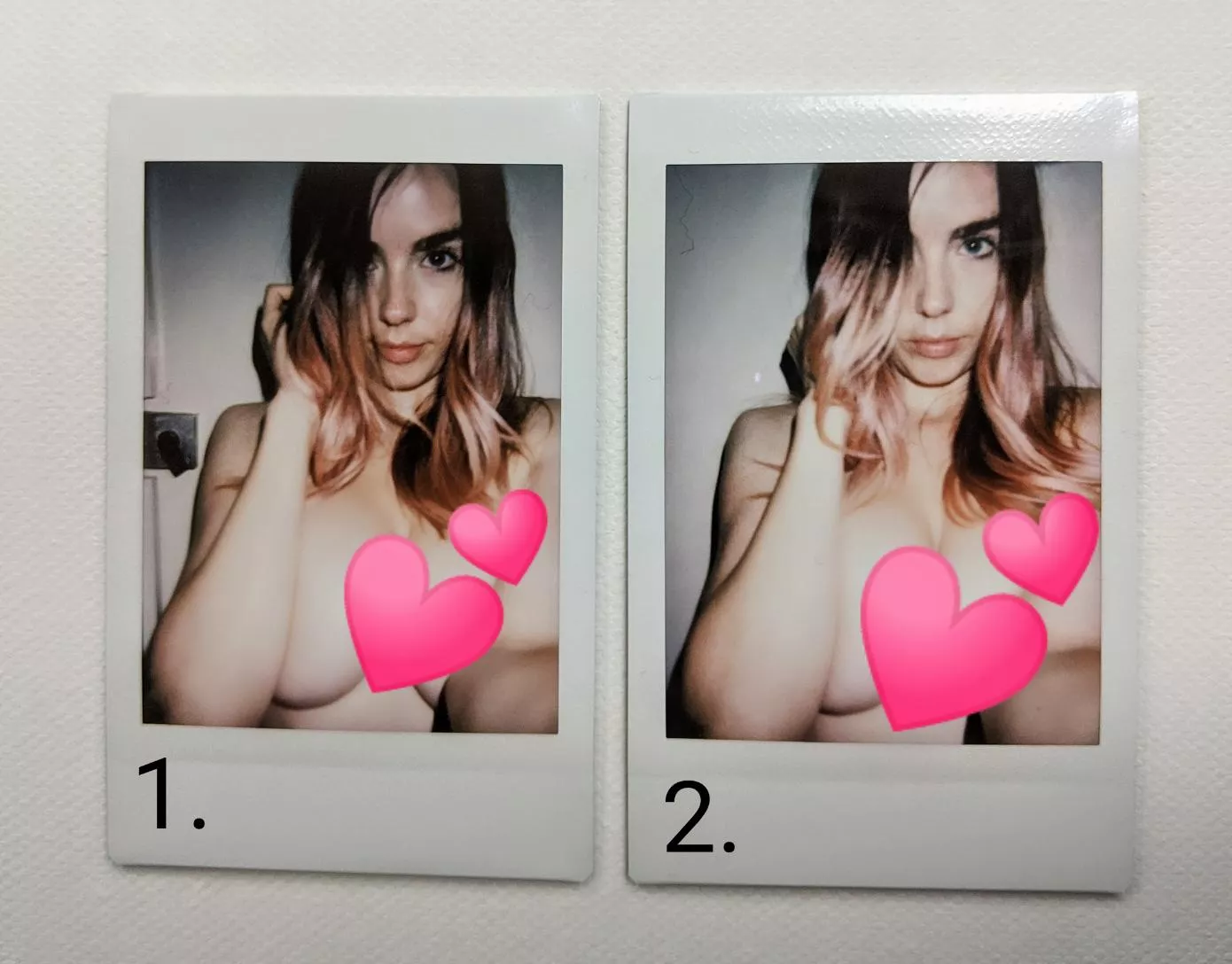 not showing nipples but she censored it so people will think it’s a ‘topless’ polaroids. hope nobody fall for it 👀