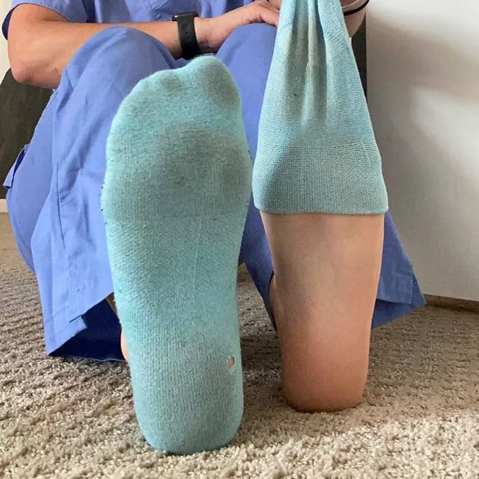 Nothing like peeling your socks off after a long day!ðŸ¥µ