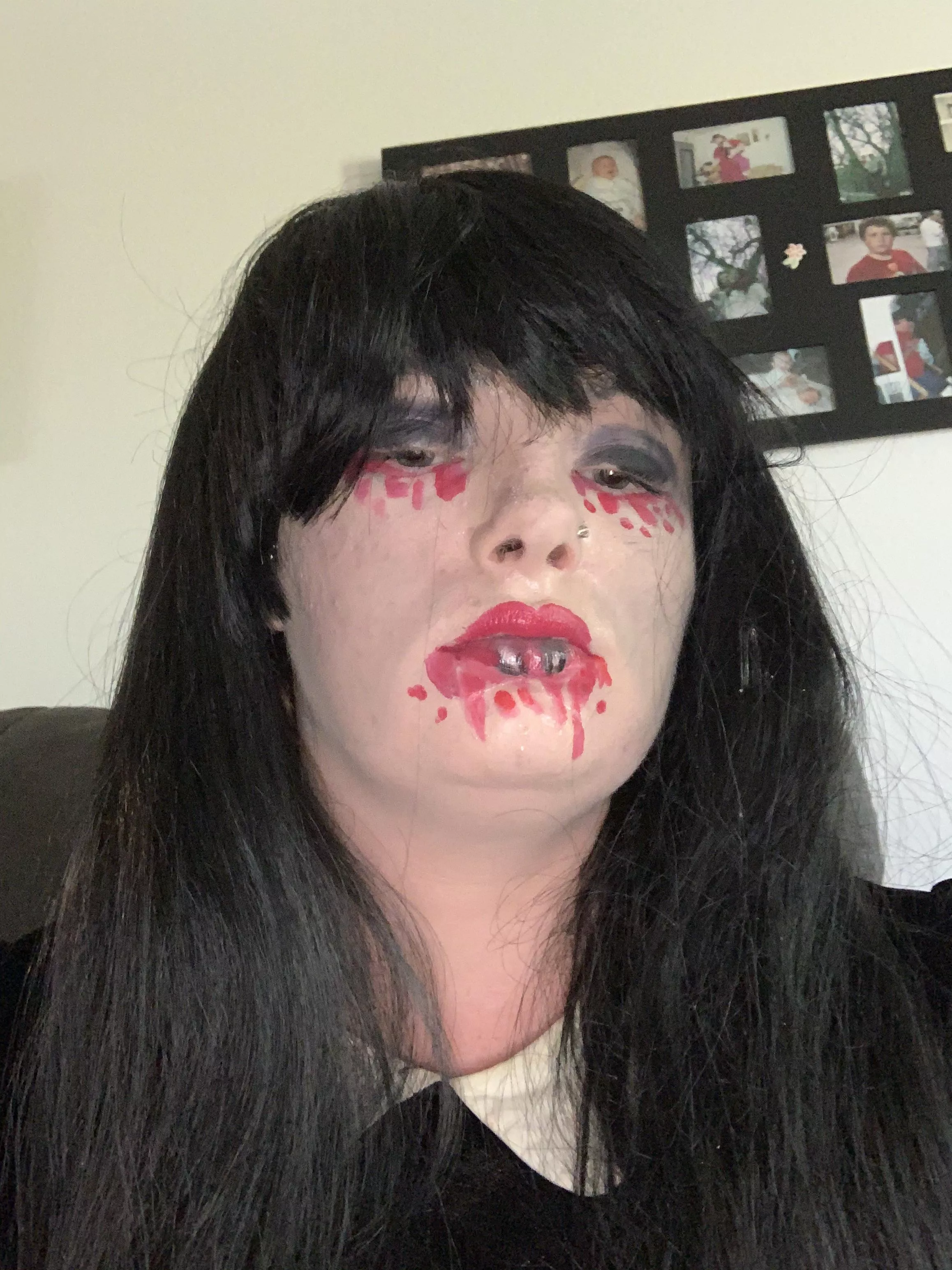 NSFW Vampire Tears Makeup Look