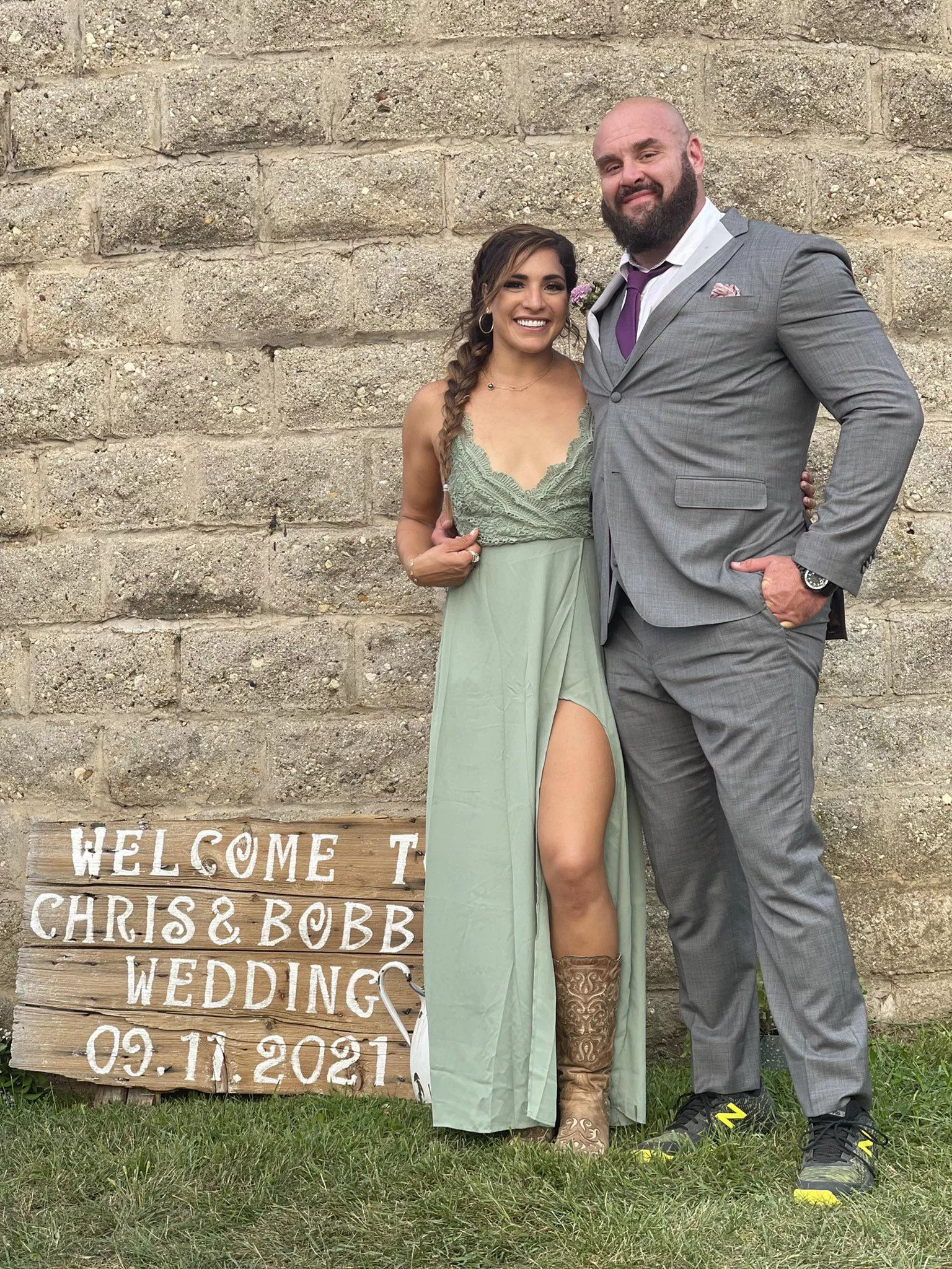 NXTâ€™s Raquel Gonzalez looking amazing with her man Braun Strowman