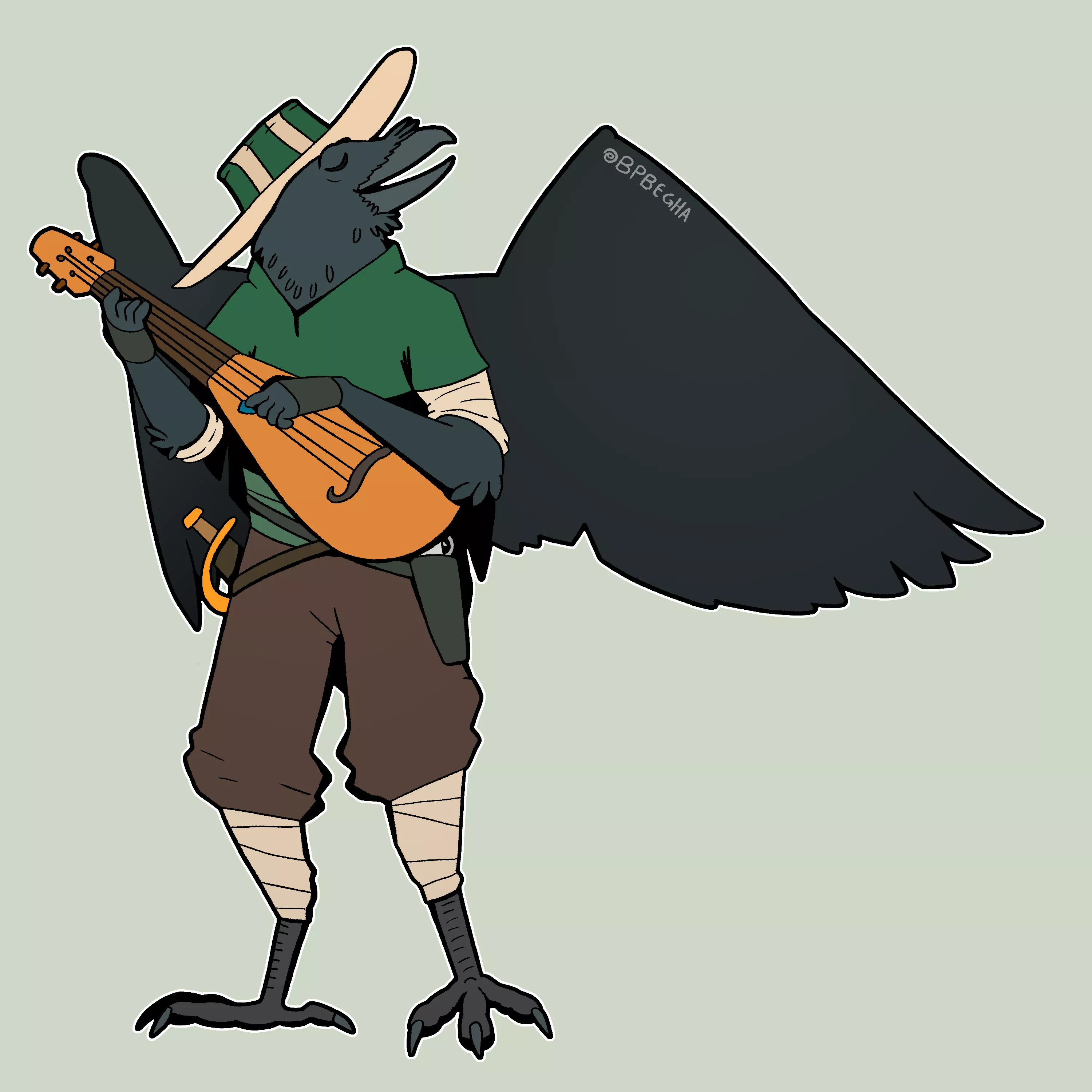 [OC] Avian bard.