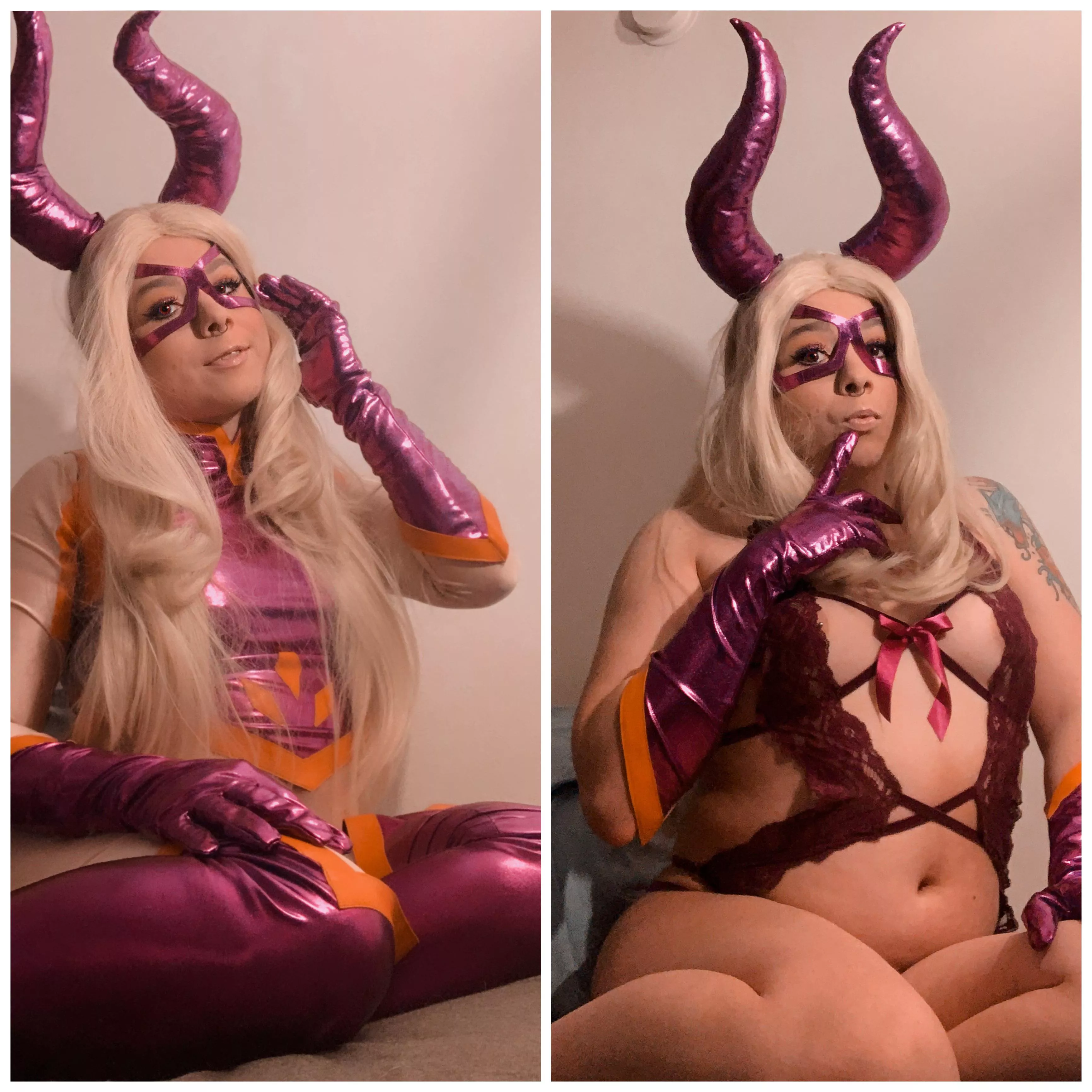 [oc] Mt. Lady cosplay on/off by Sparky_Chu