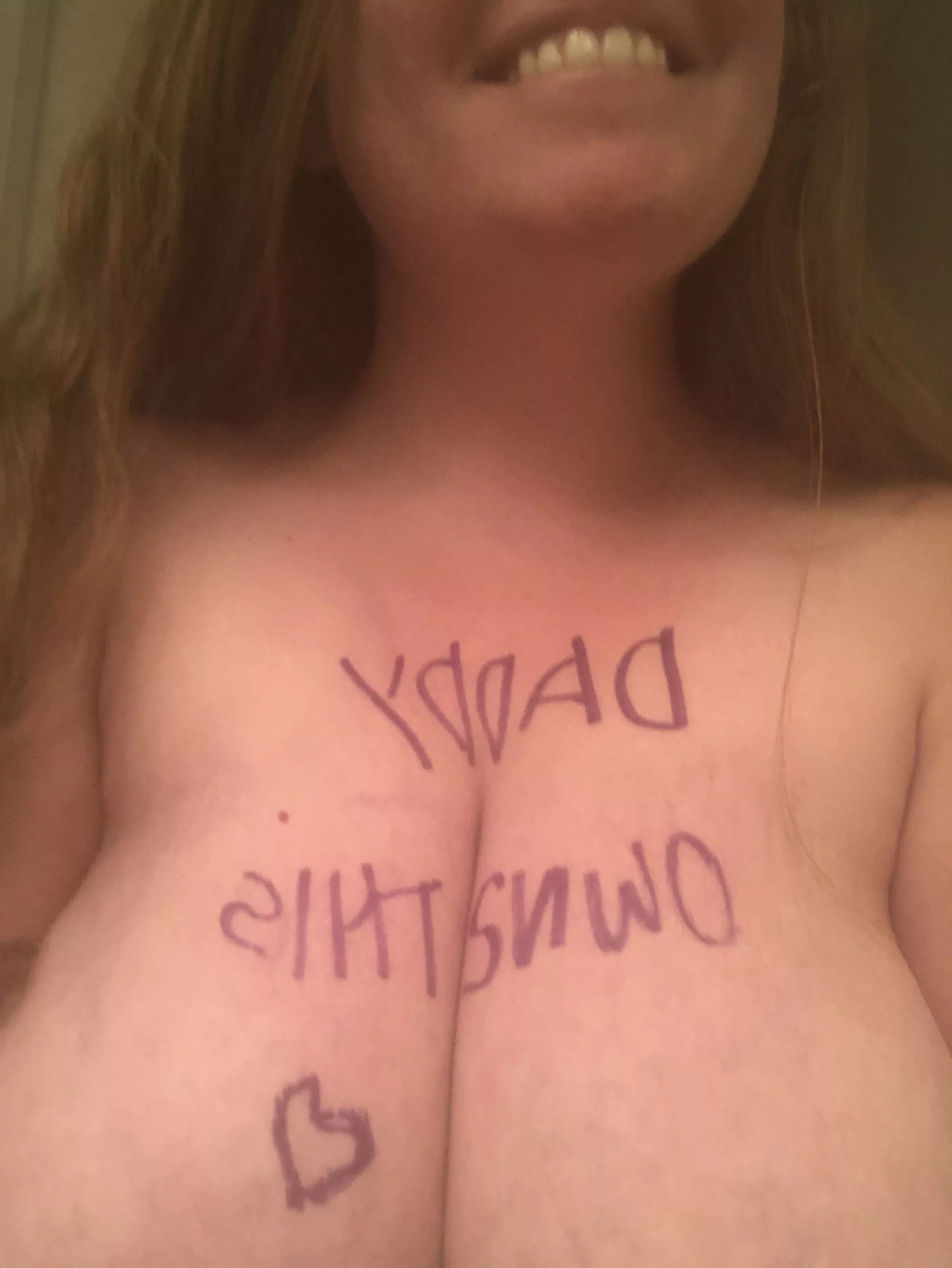 [OC] One of my first attempts at body writing! If you canâ€™t laugh at yourself ðŸ¤·â€â™€ï¸