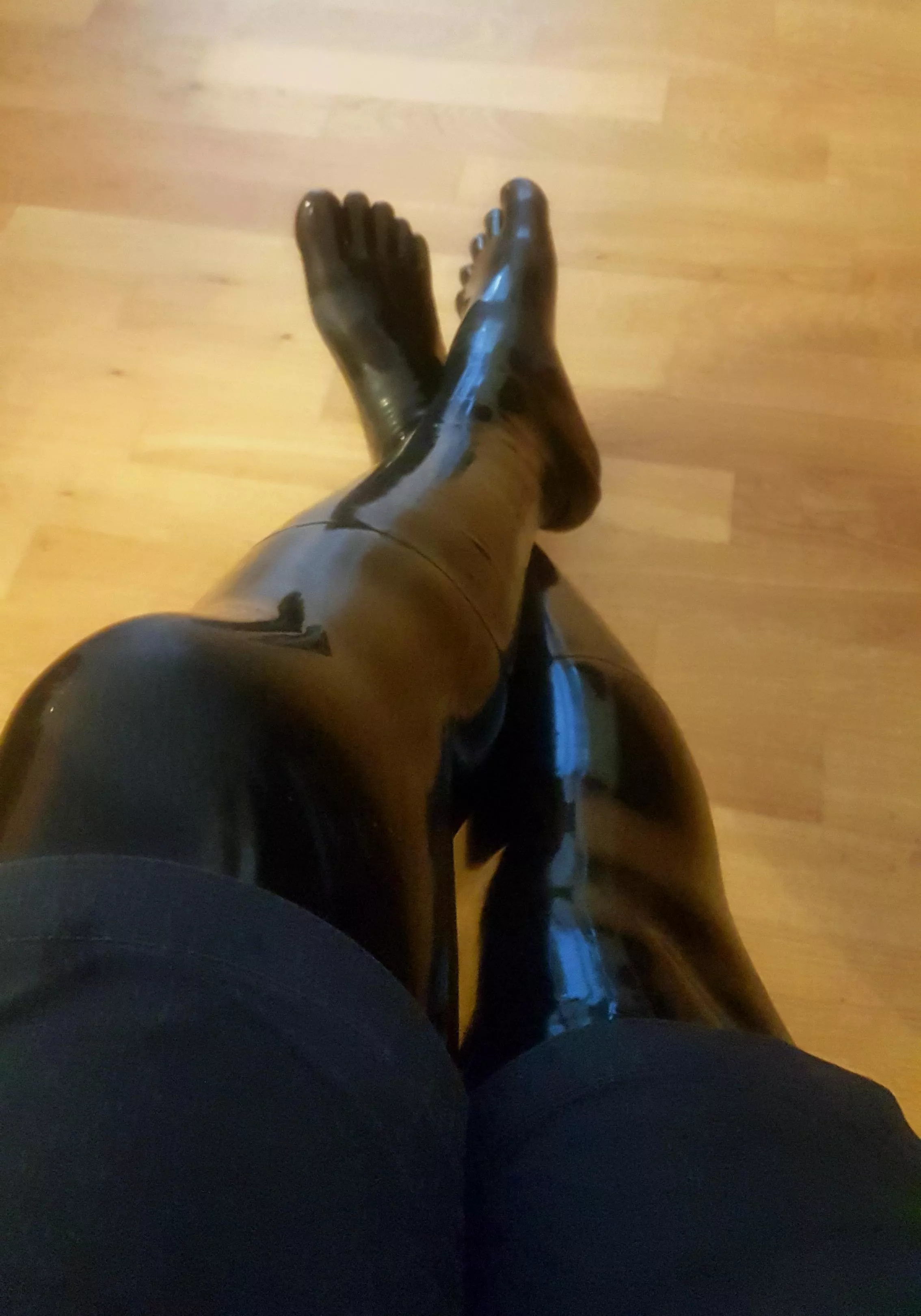 [OC] Shorts and Latex Toe Socks