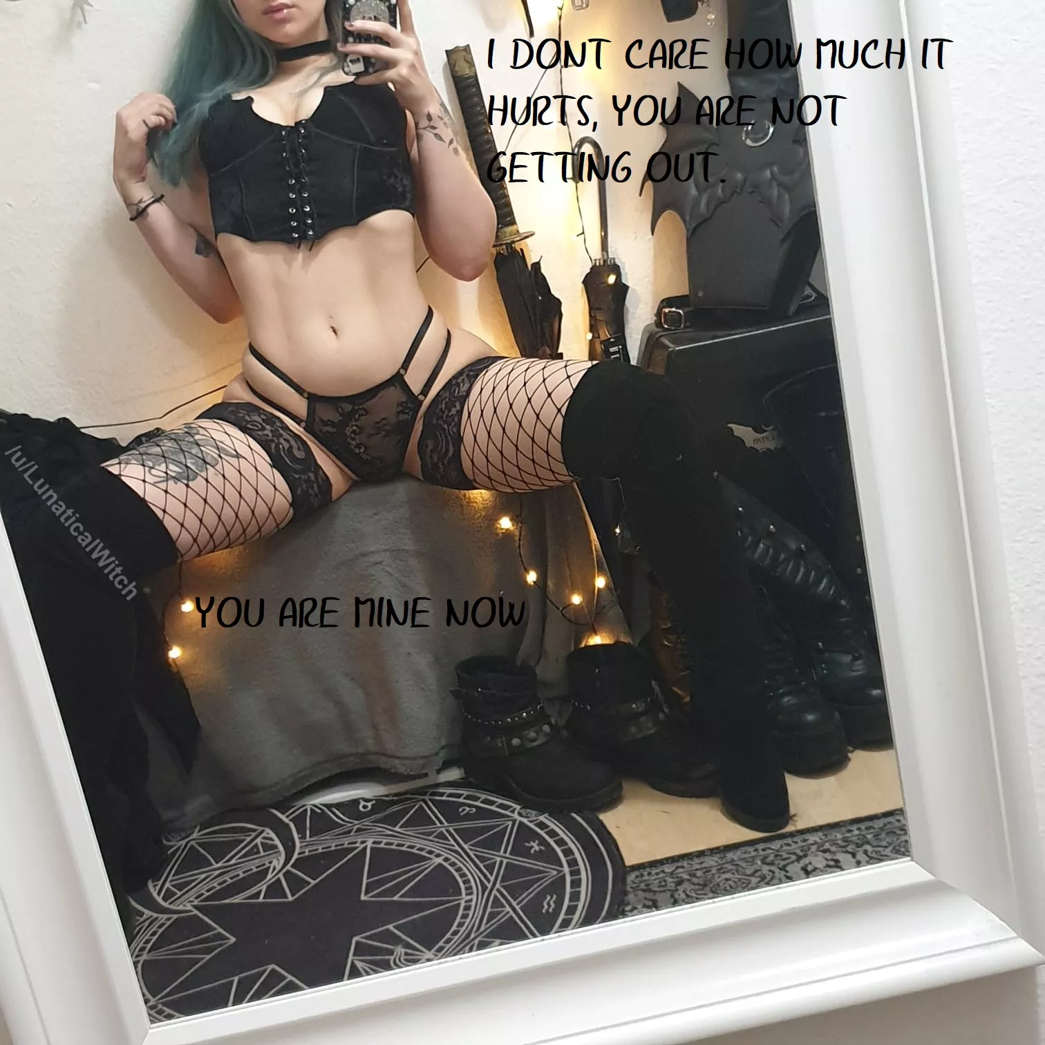 OC - Turning my keyholder fetish into captions (Photo is me so be nice) | Locktober is almost over, have you started begging to get out before No Nut November begins? ðŸ˜ˆ