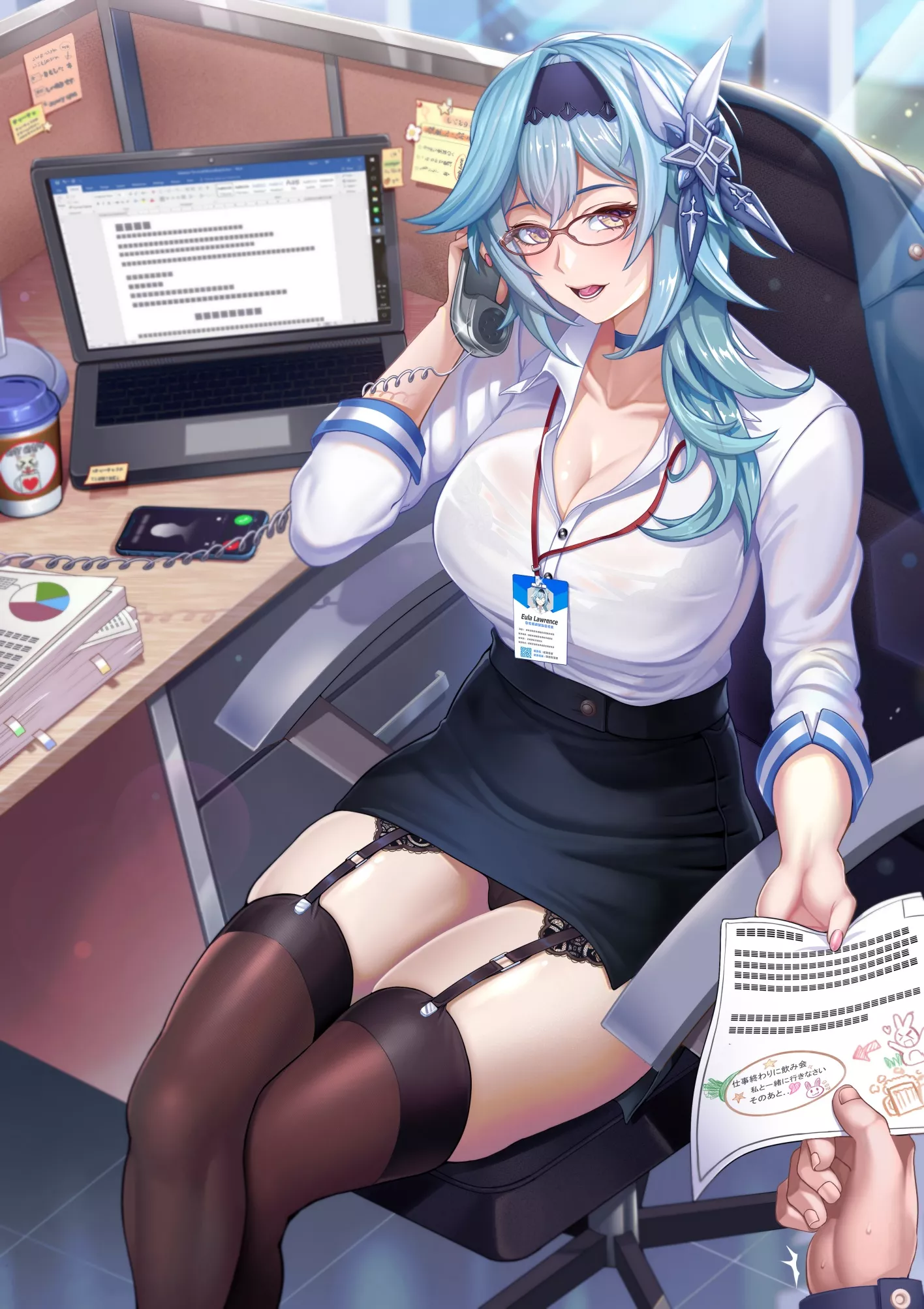 Office Lady Eula [Genshin Impact]