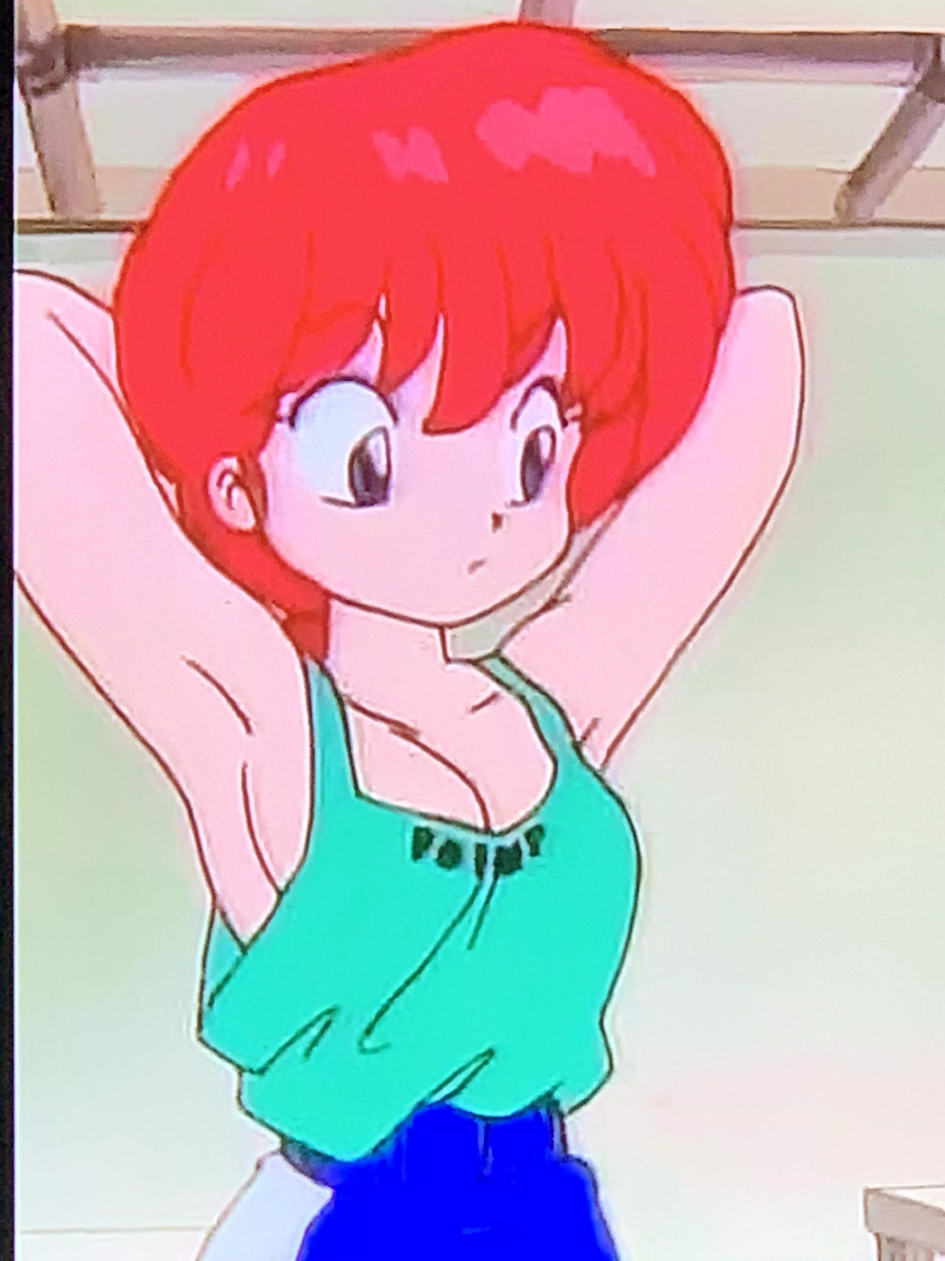 Old school screenshot from of female Ranma from Ranma 1/2