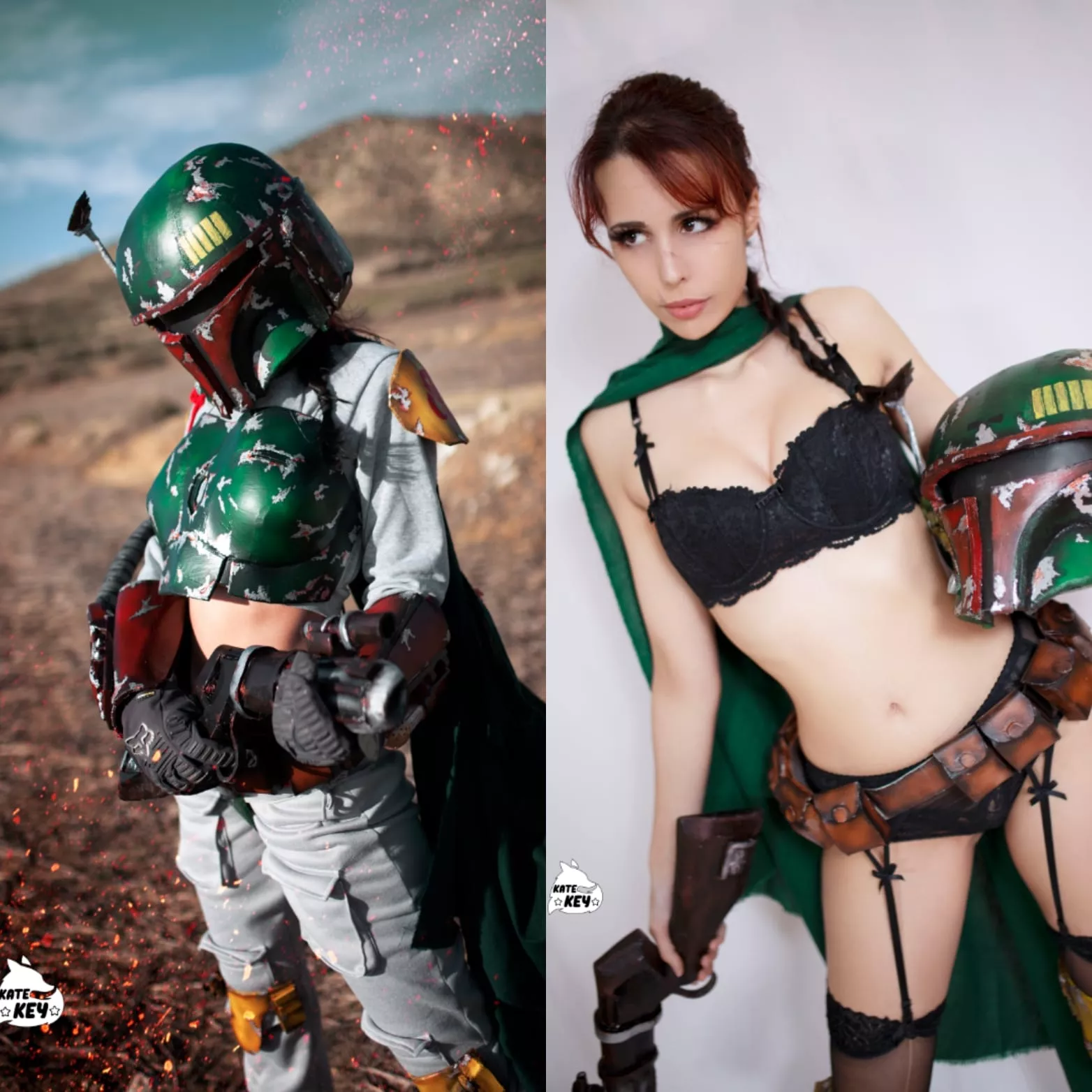 ON// OFF Female Boba Fett cosplay by Kate Key (self)