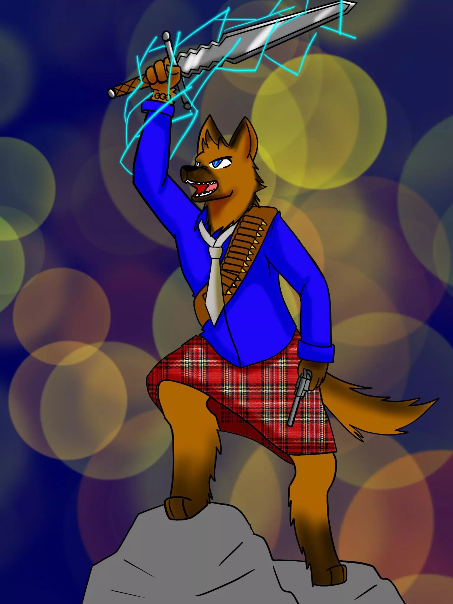 One of my friends as a German Shepherd drawn by me (@ArtyMewer)