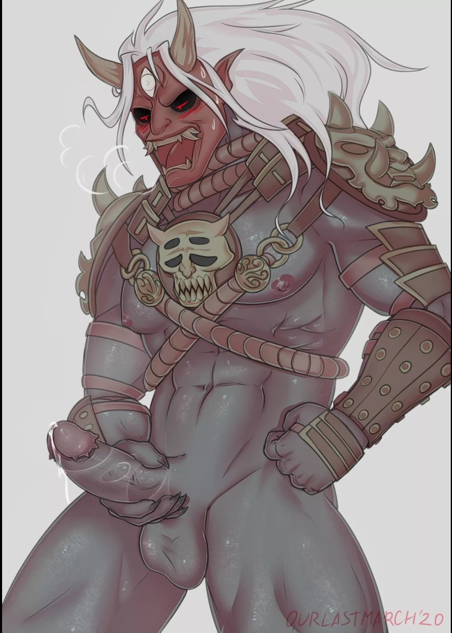 Oni what are you doing?ðŸ¥µðŸ¥µðŸ¥µðŸ¥µðŸ¥µðŸ¥µðŸ¥µ I donâ€™t know who the artist is btw