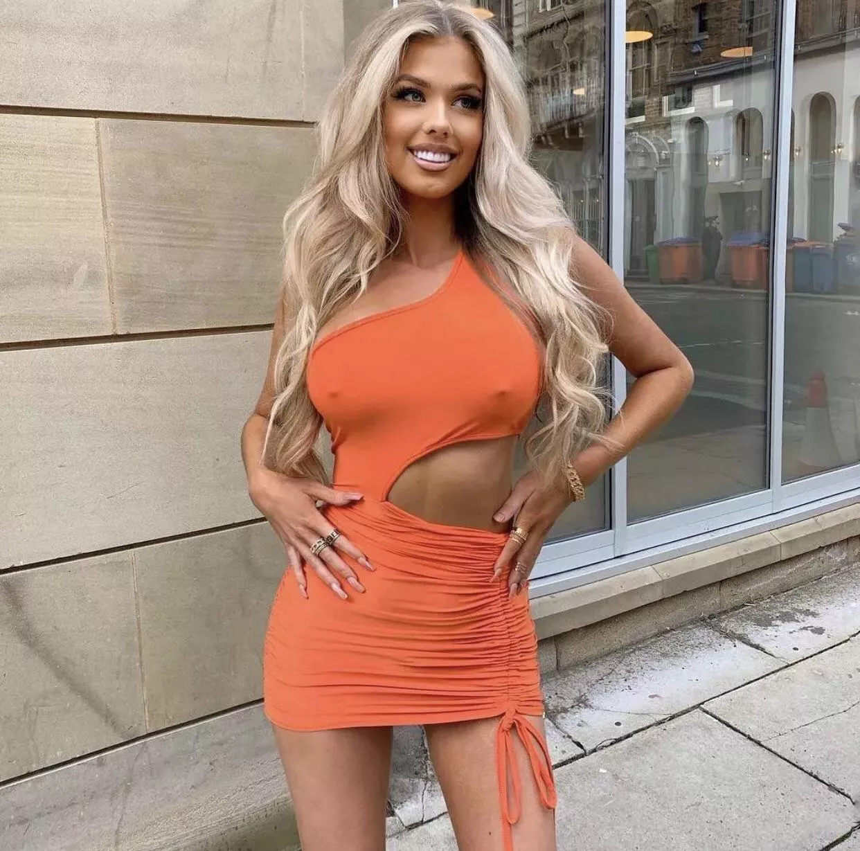 Orange dress